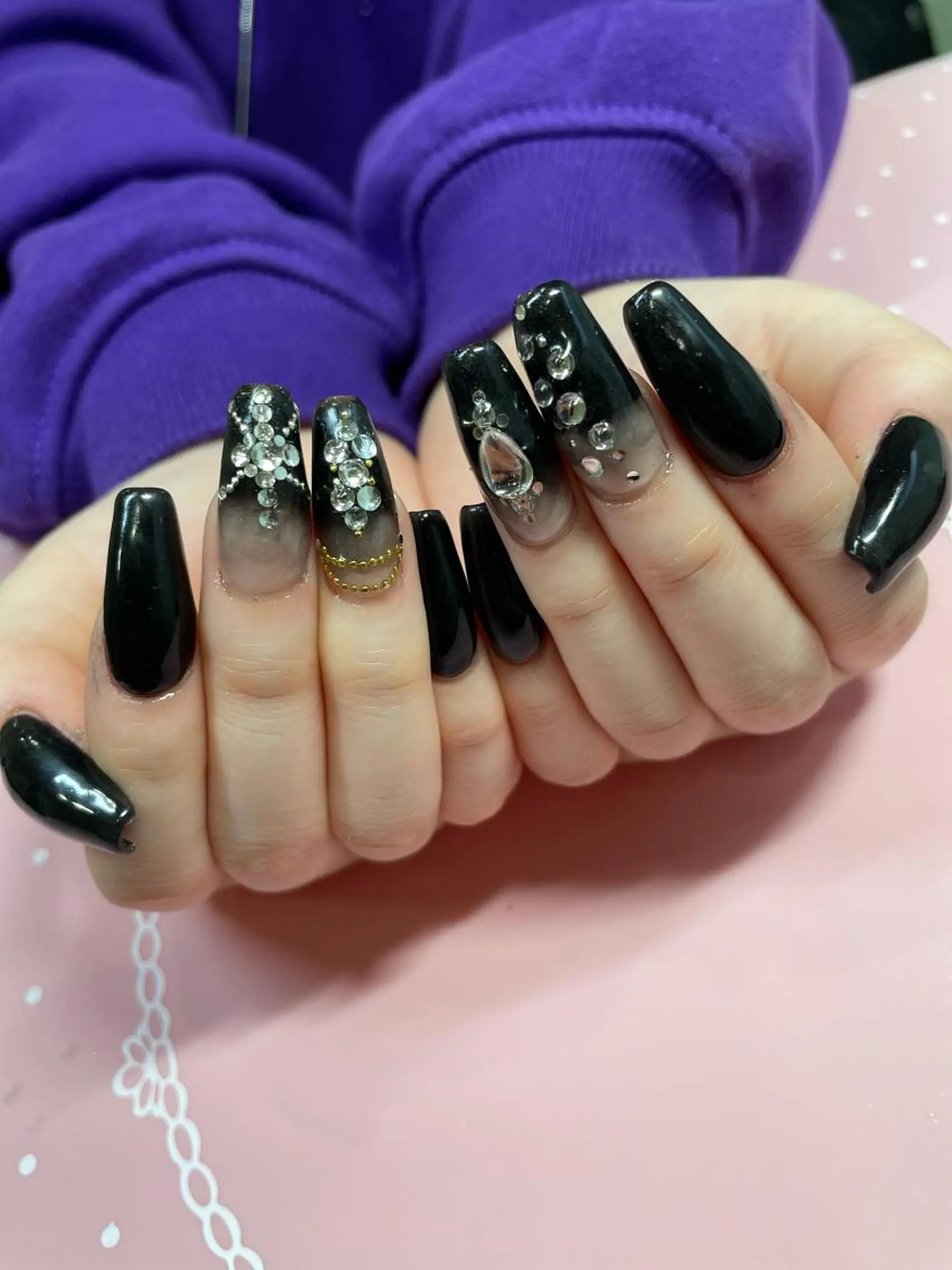 セミロング ネイル ハンドネイル 《LB》ラブリエ Nail&eyeのマツエク・マツパデザイン