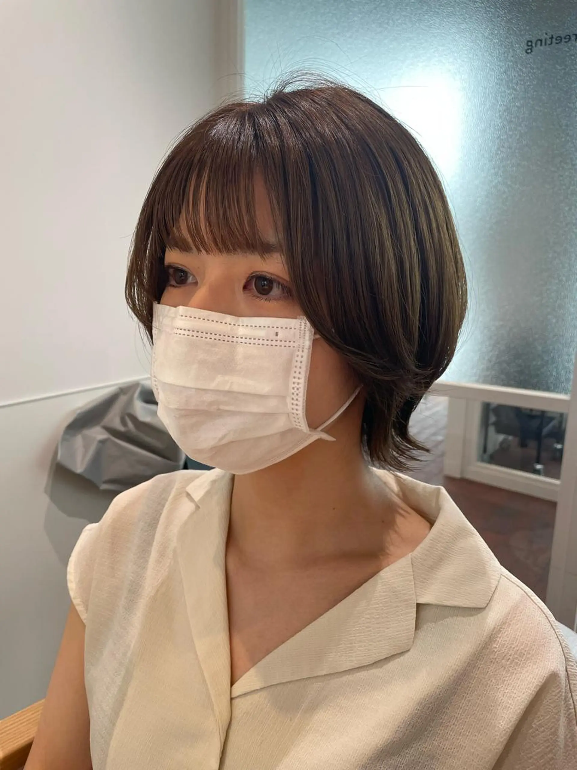 ショート カラー gotoday　shaire　saron所属・miu. ボブ/透け感カラーのヘアスタイル