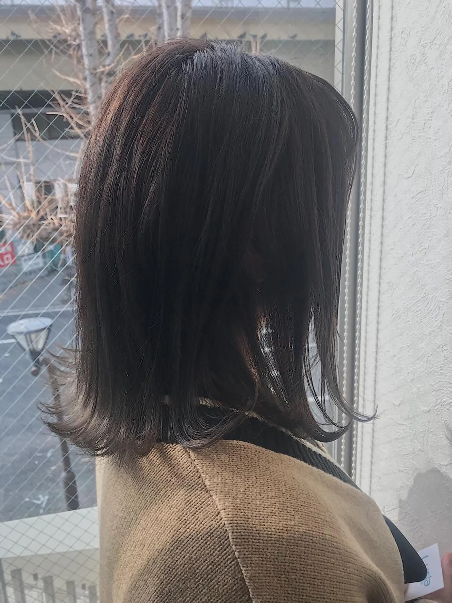 ミディアム カラー ベージュカラー セピアベージュ カット ヘアカラー 柴田 祐輔のヘアスタイル