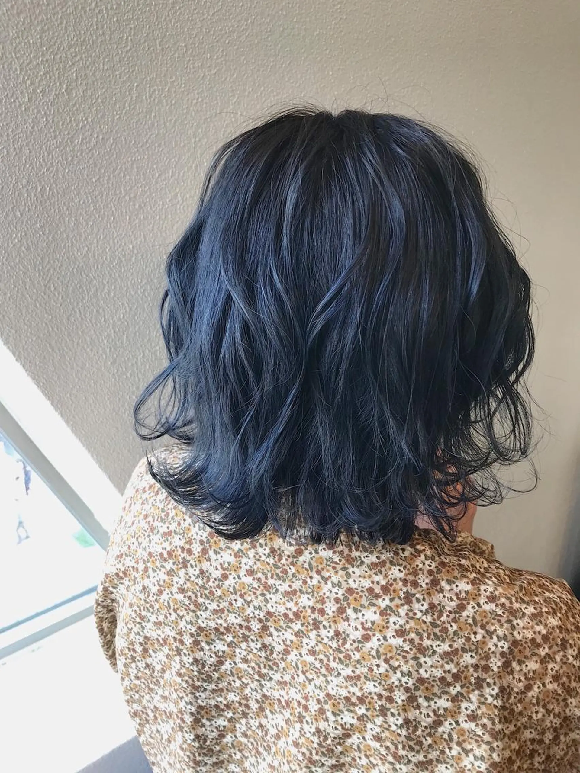 ミディアム カラー ブルーカラー ヘアカラー トリートメント lani 天神大名/ブリーチのヘアスタイル