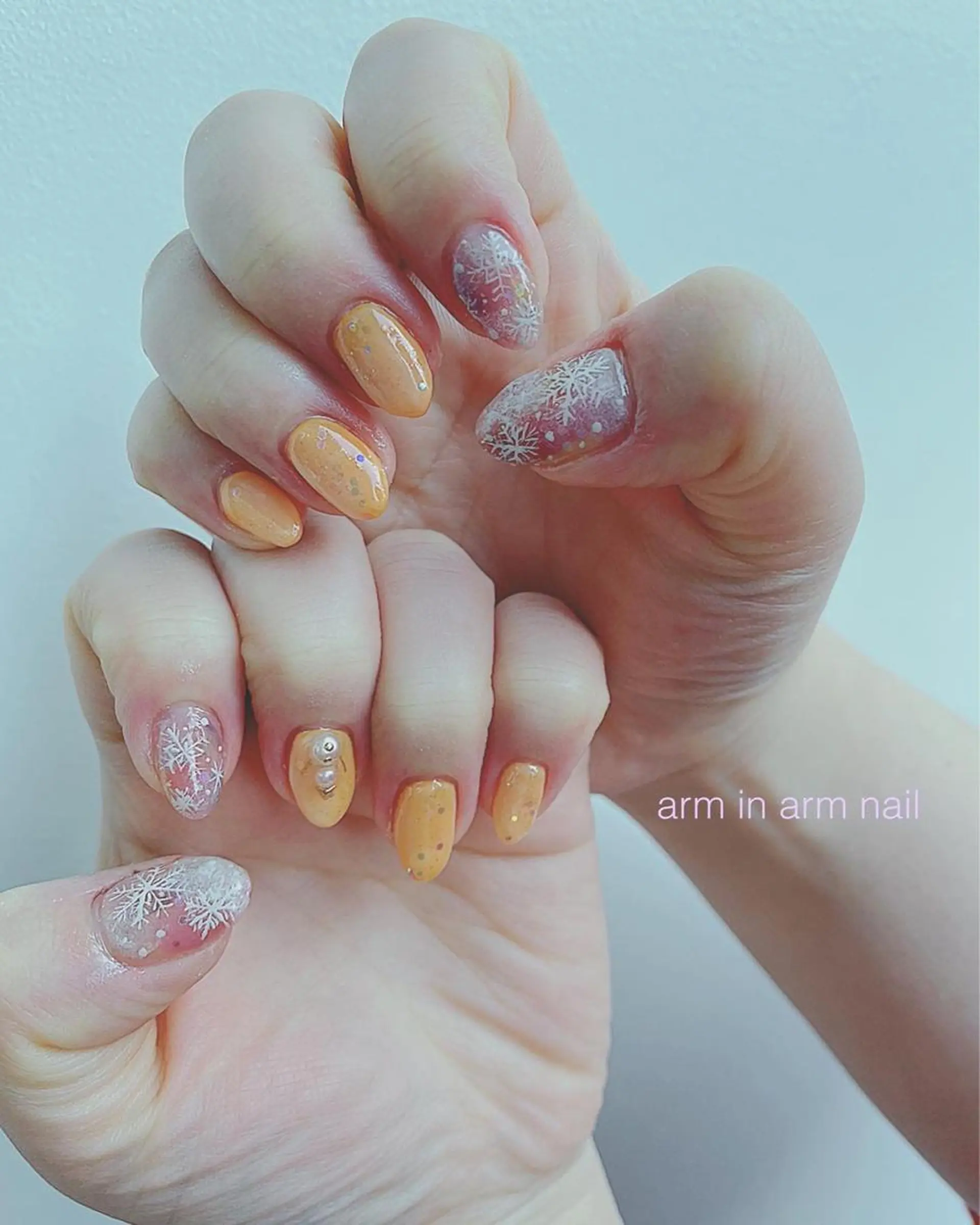 ネイル arm in arm ︎✿Yamamotoのマツエク・マツパデザイン