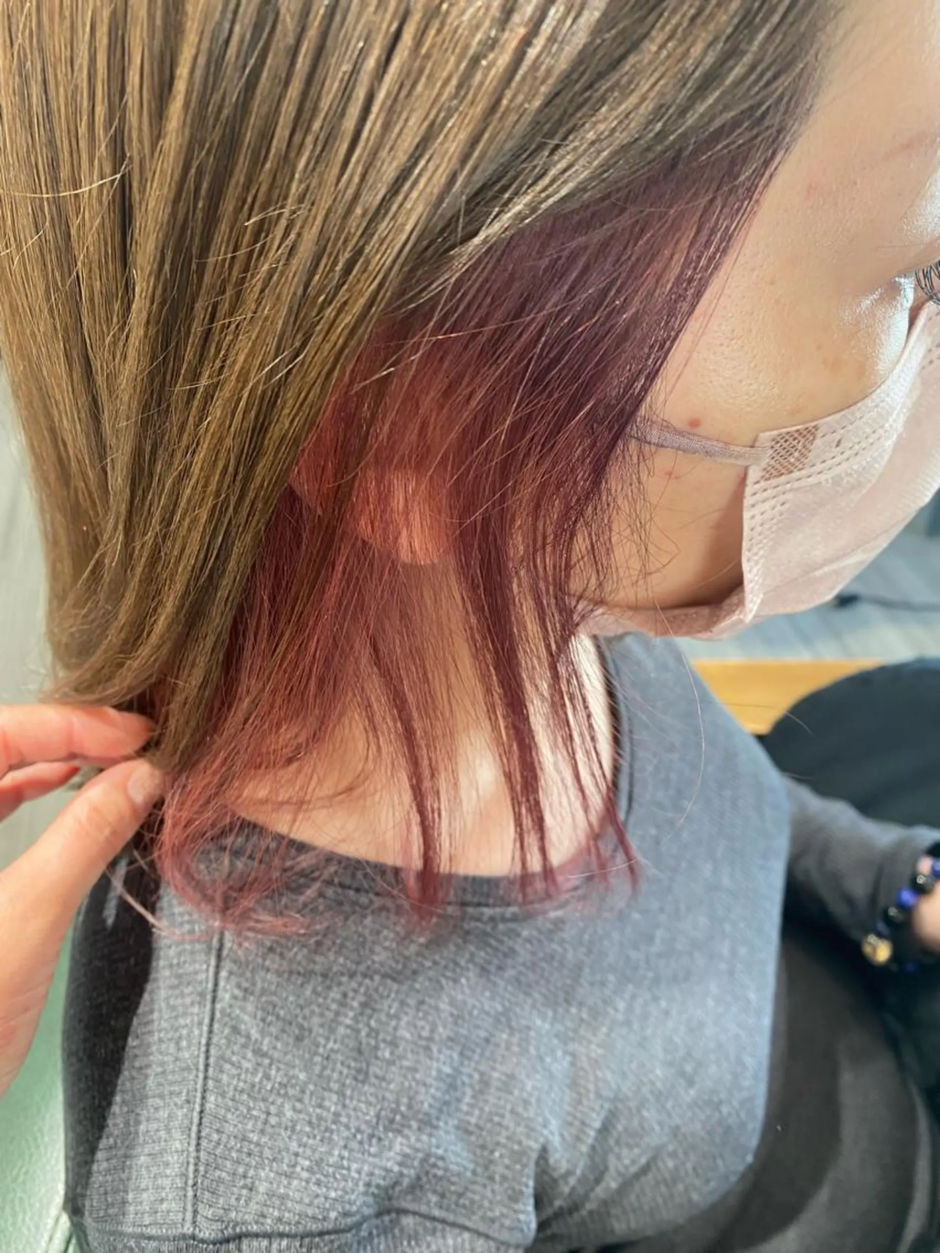 ショート カラー ヘアカラー 福薗 ななのヘアスタイル