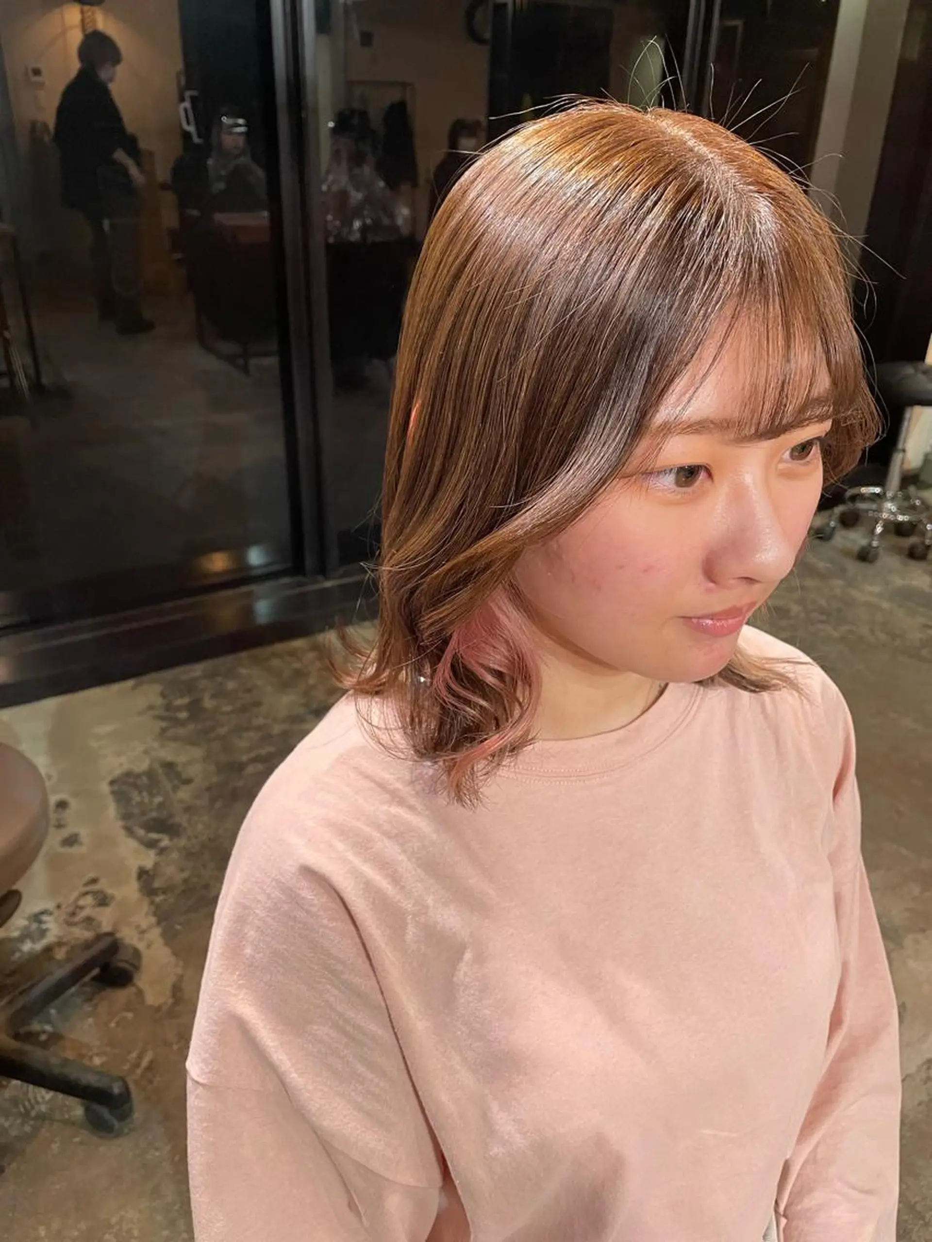 カラー La fith hair ray 札幌店所属・顔まわり/W カラー/リョウのヘアスタイル