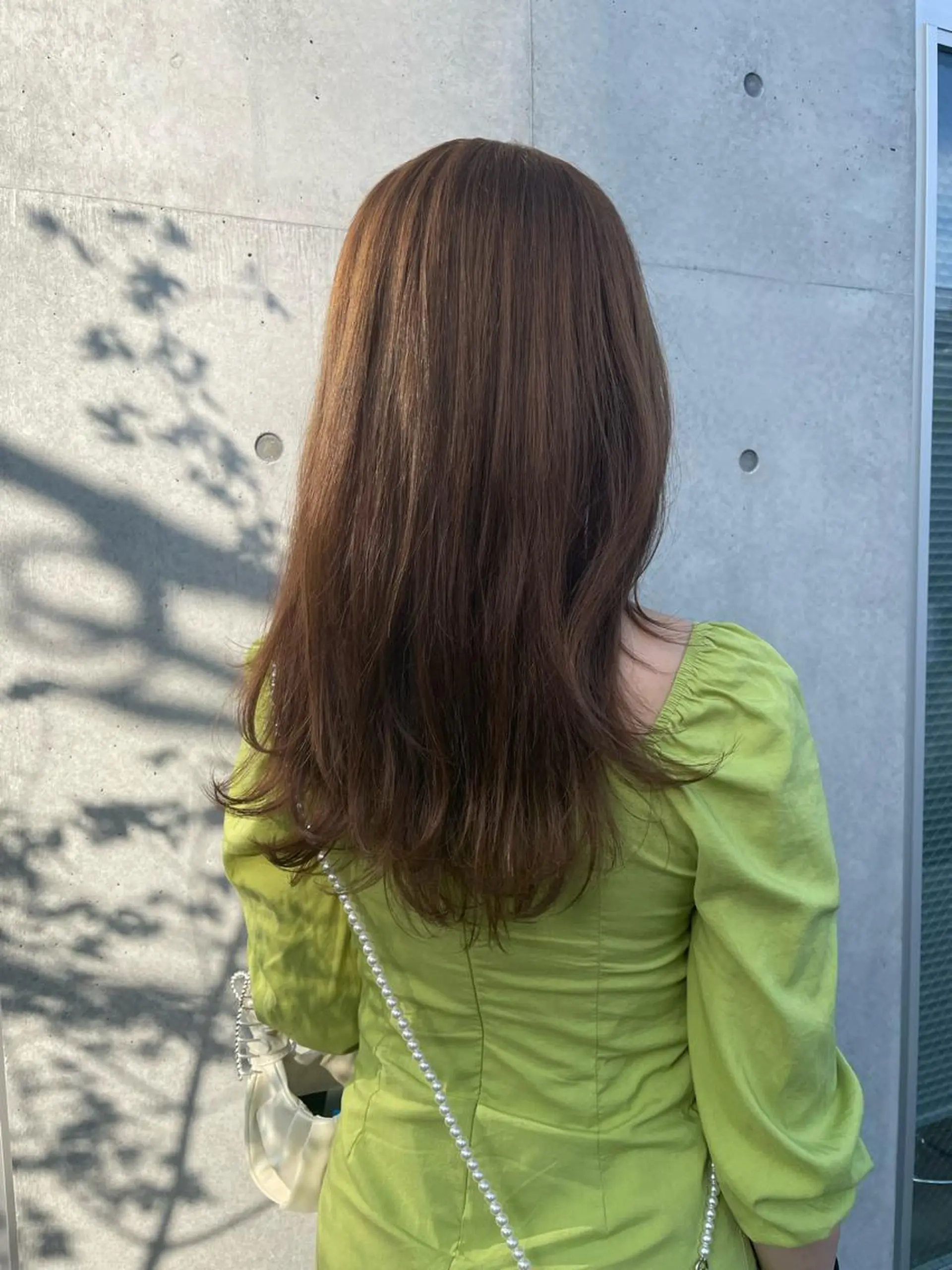 セミロング カット ヘアカラー 佐伯 和佳のヘアスタイル