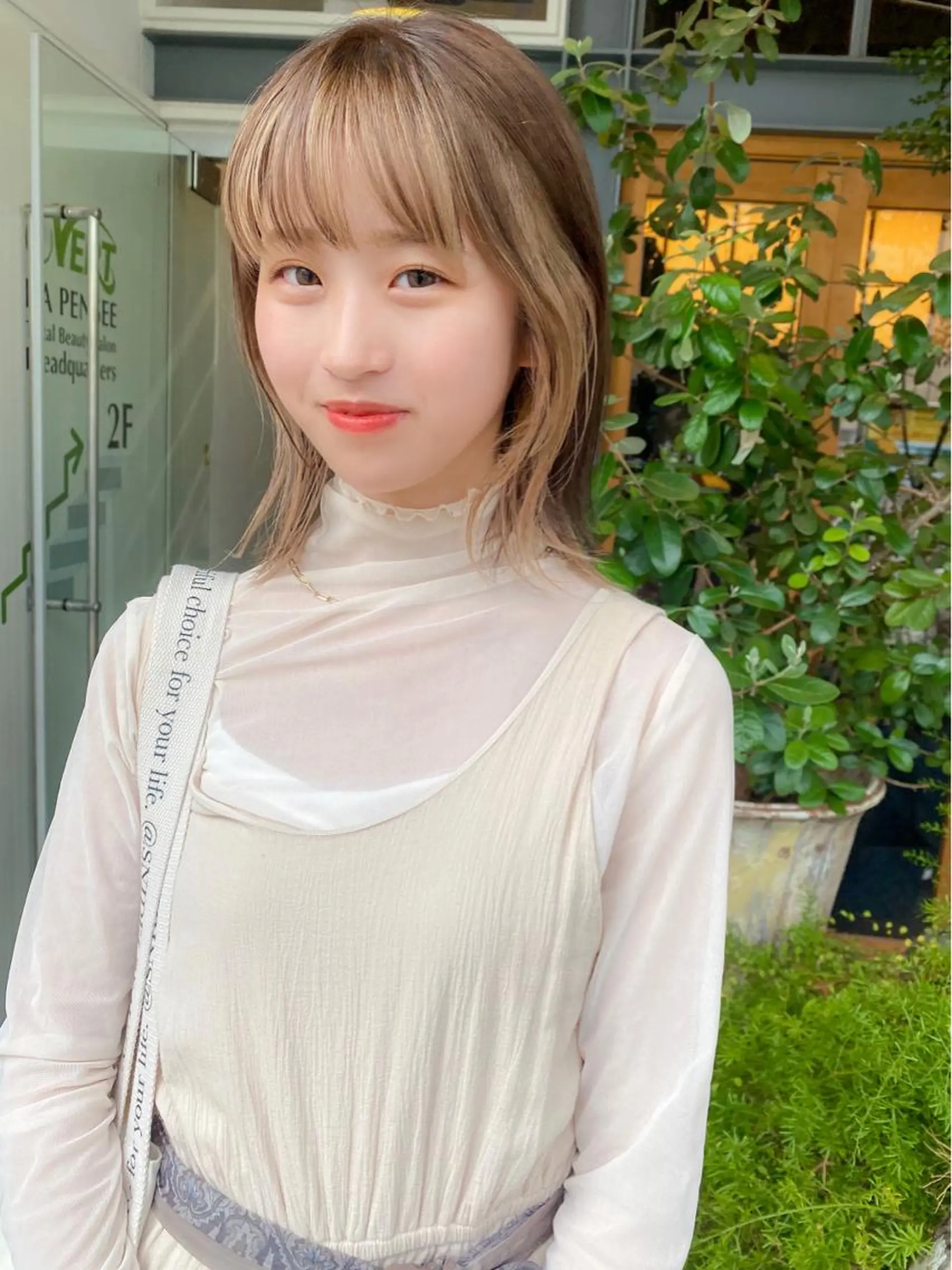 ミディアム カラー 栄/矢場町 三井太朗のヘアスタイル