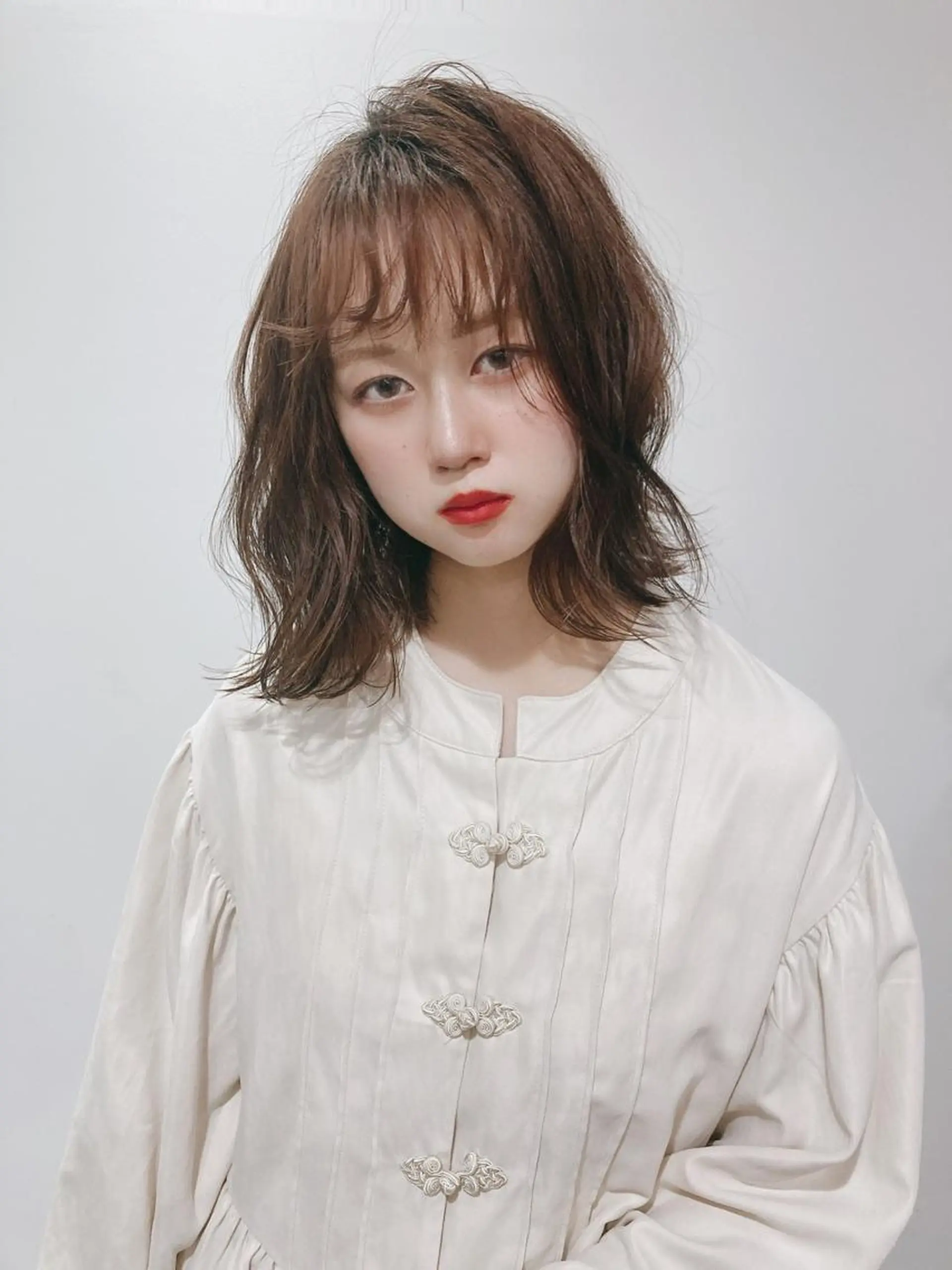 ミディアム カラー パーマ ヘアアレンジ メンズ キッズ ネイル マツエク・マツパ カット merc. 🩵妹尾杏菜のヘアスタイル