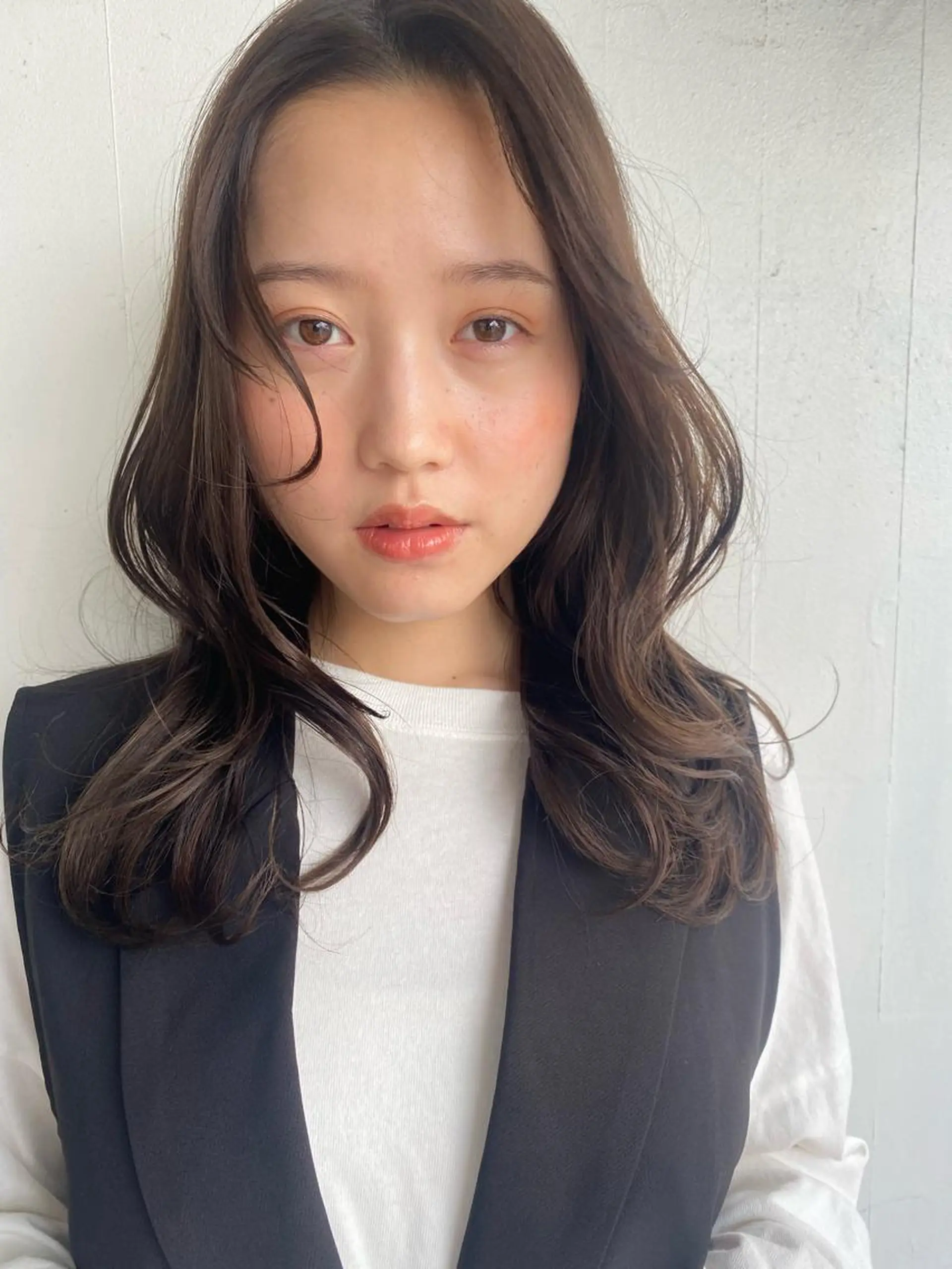 ミディアム カット パーマ トリートメント ヘッドスパ ヘアセット 🍃透明感スタイル ｙｕ-ｋａ🍃のヘアスタイル