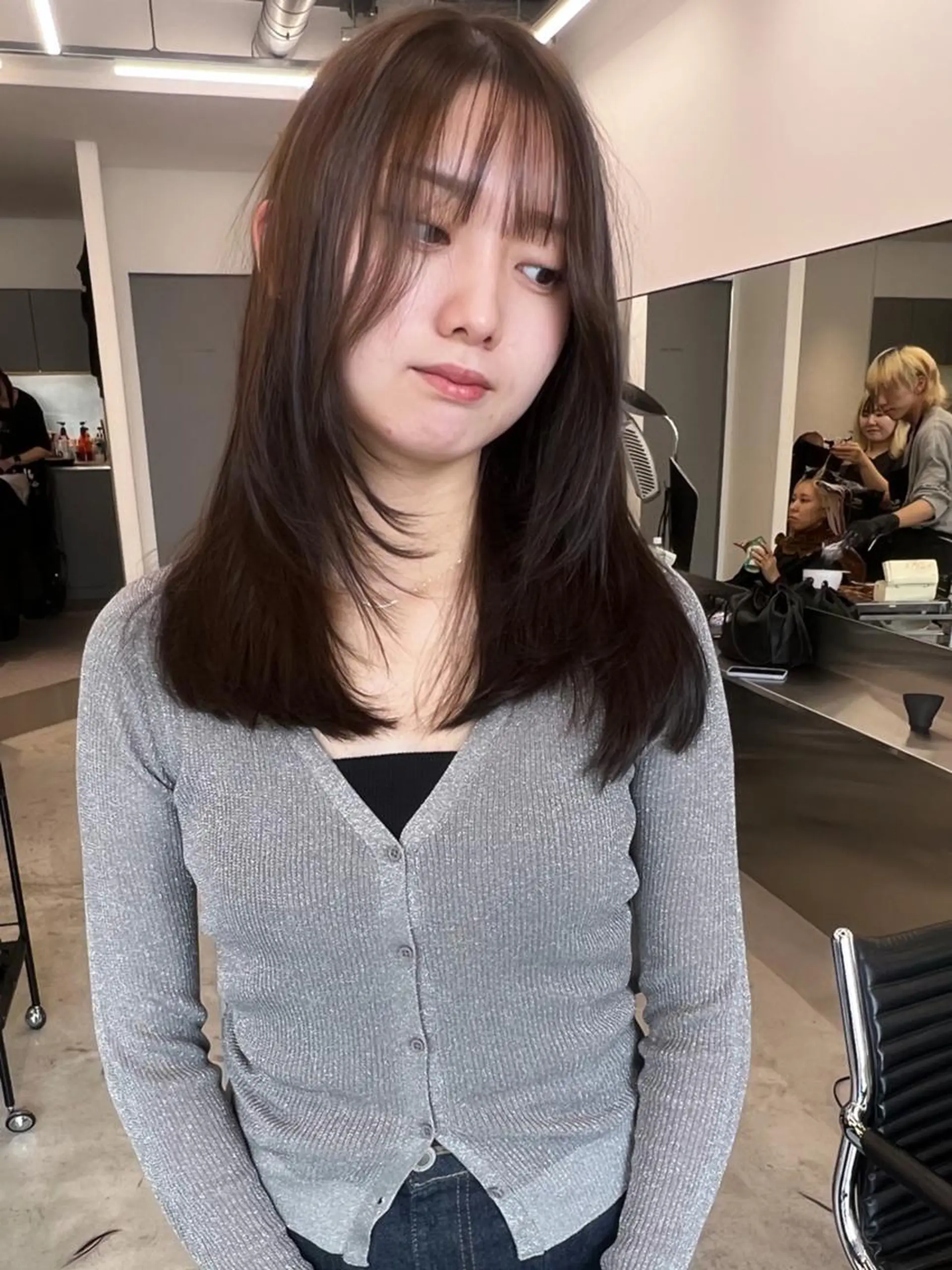 ミディアム ミディアムパーマ ハッシュカット 髪質改善 韓国風ヘア レイヤーカット 艶髪／髪質改善🌱 市川ひなたのヘアスタイル