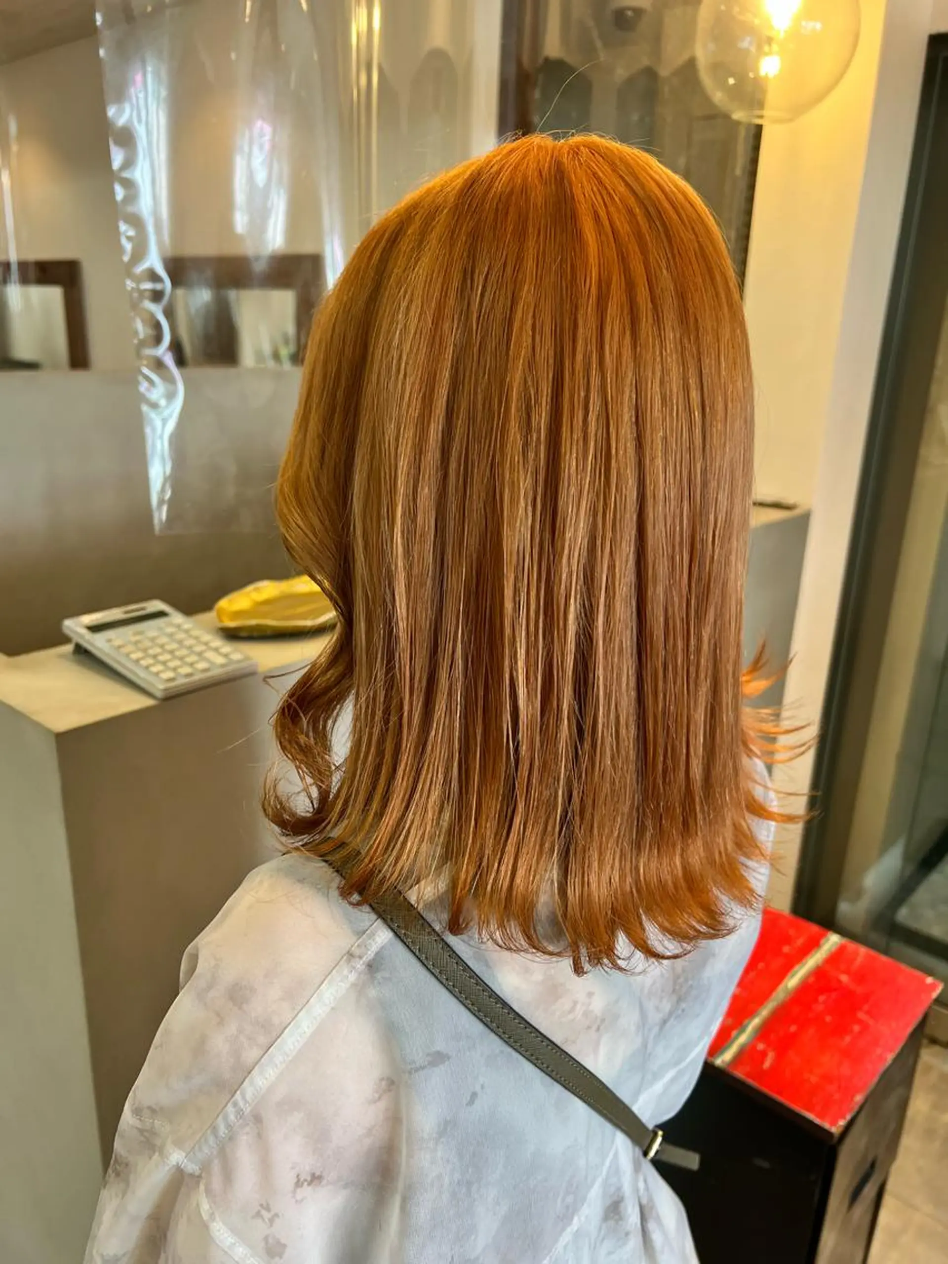 ロング カラー オレンジ ヘアカラー トリートメント little×PORTO sannomiya所属・Topstylist HARUのヘアスタイル