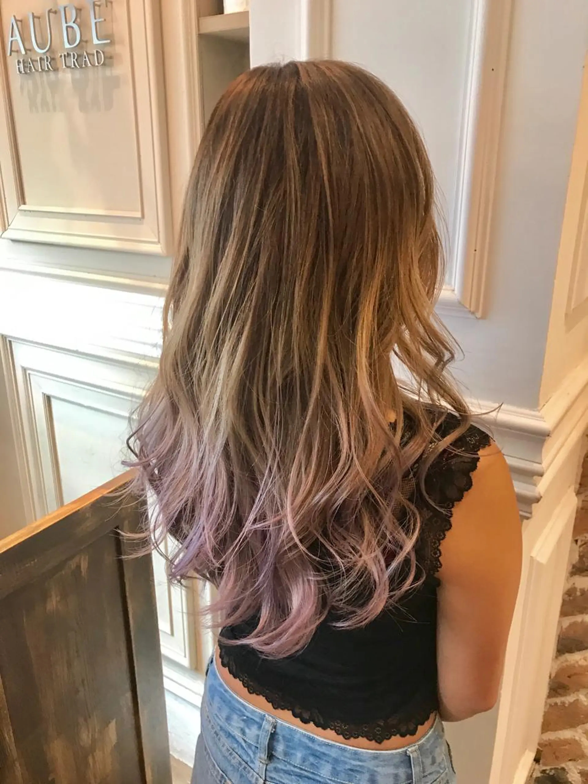 ロング カラー アッシュ ラベンダーカラー ラベンダーアッシュ 神野 雅樹のヘアスタイル