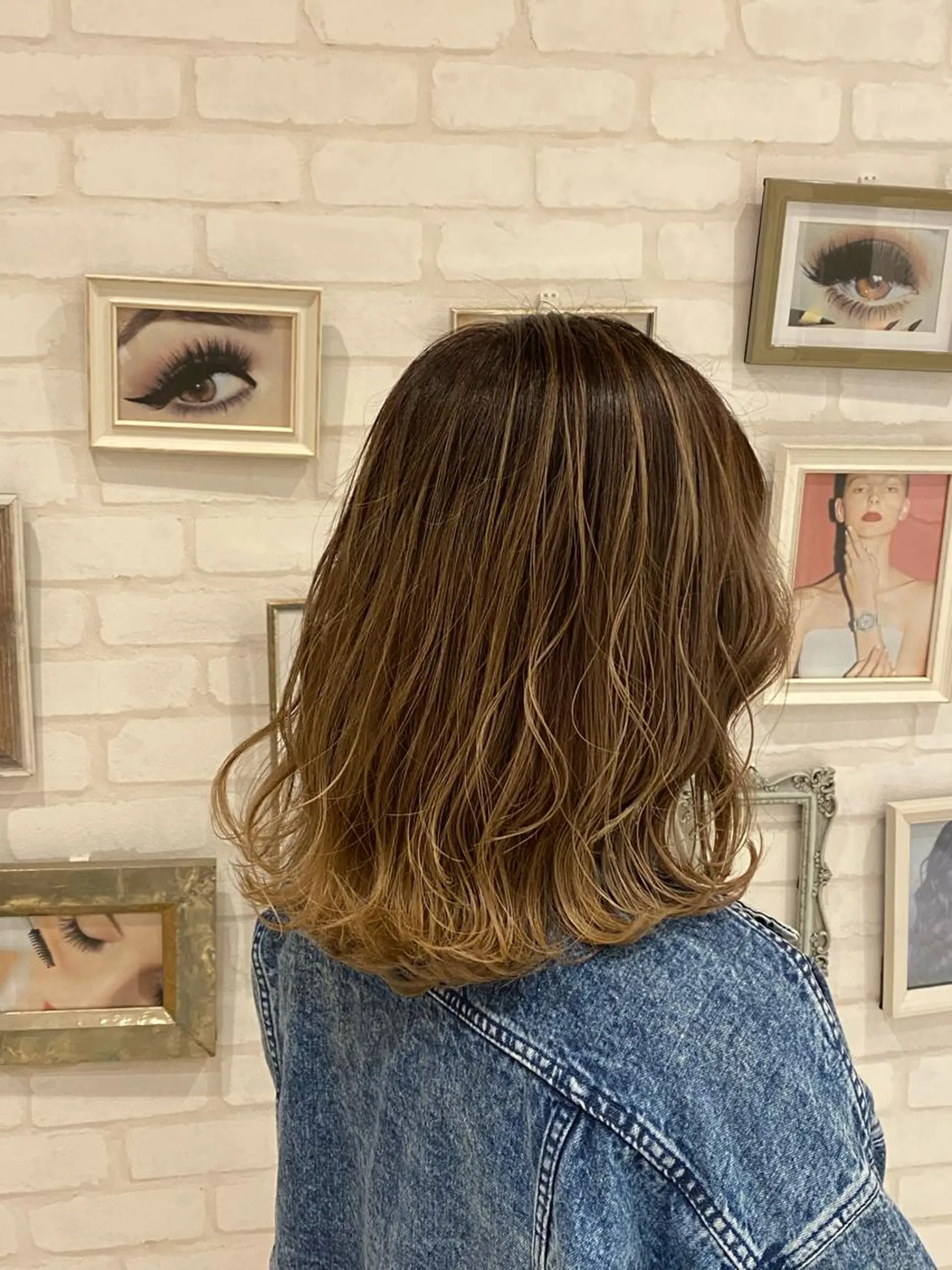 ミディアム 尾崎 優也のヘアスタイル