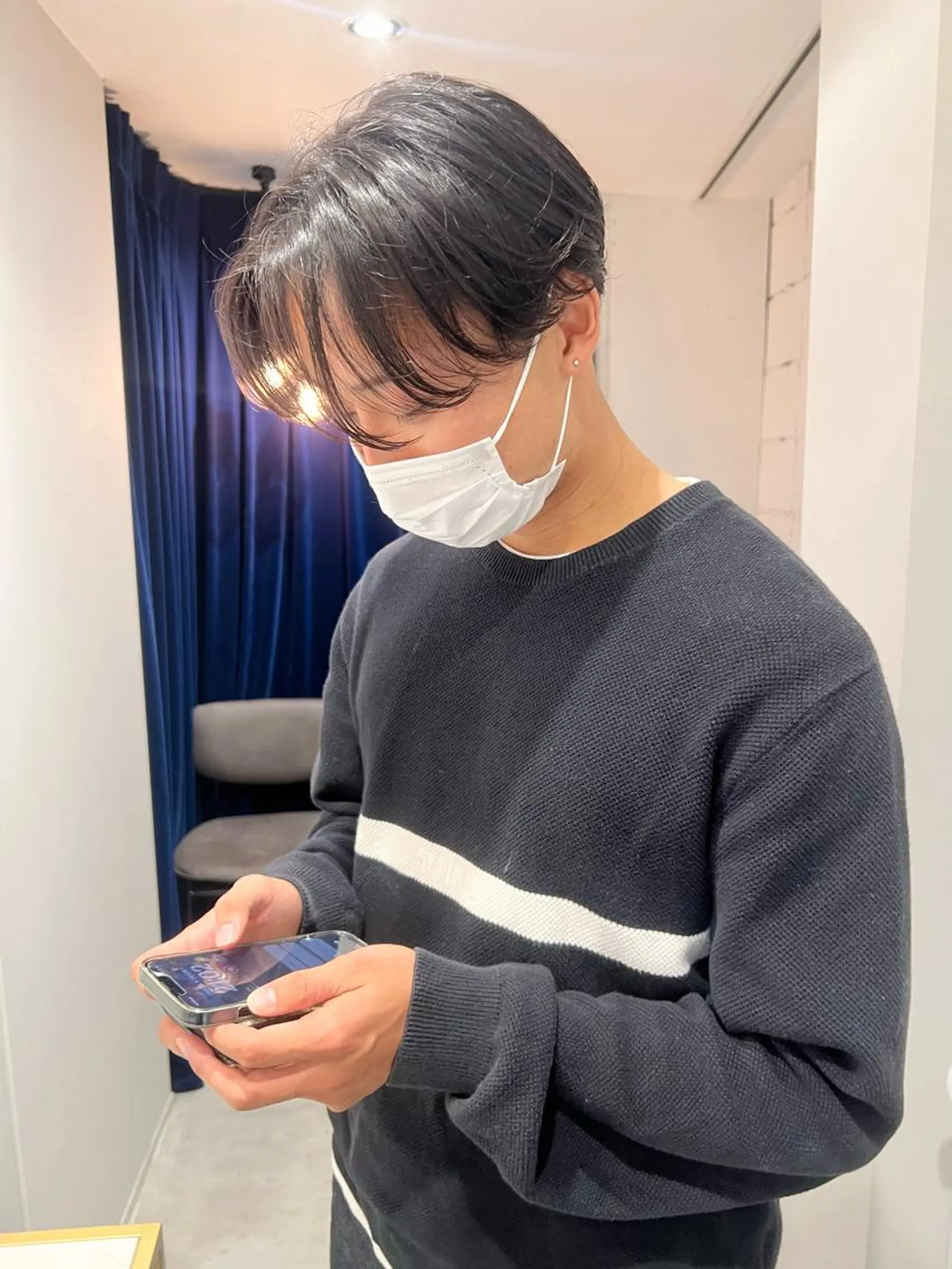 ショート パーマ メンズ メンズブリーチ 縮毛矯正 カット 上原 みちるのヘアスタイル