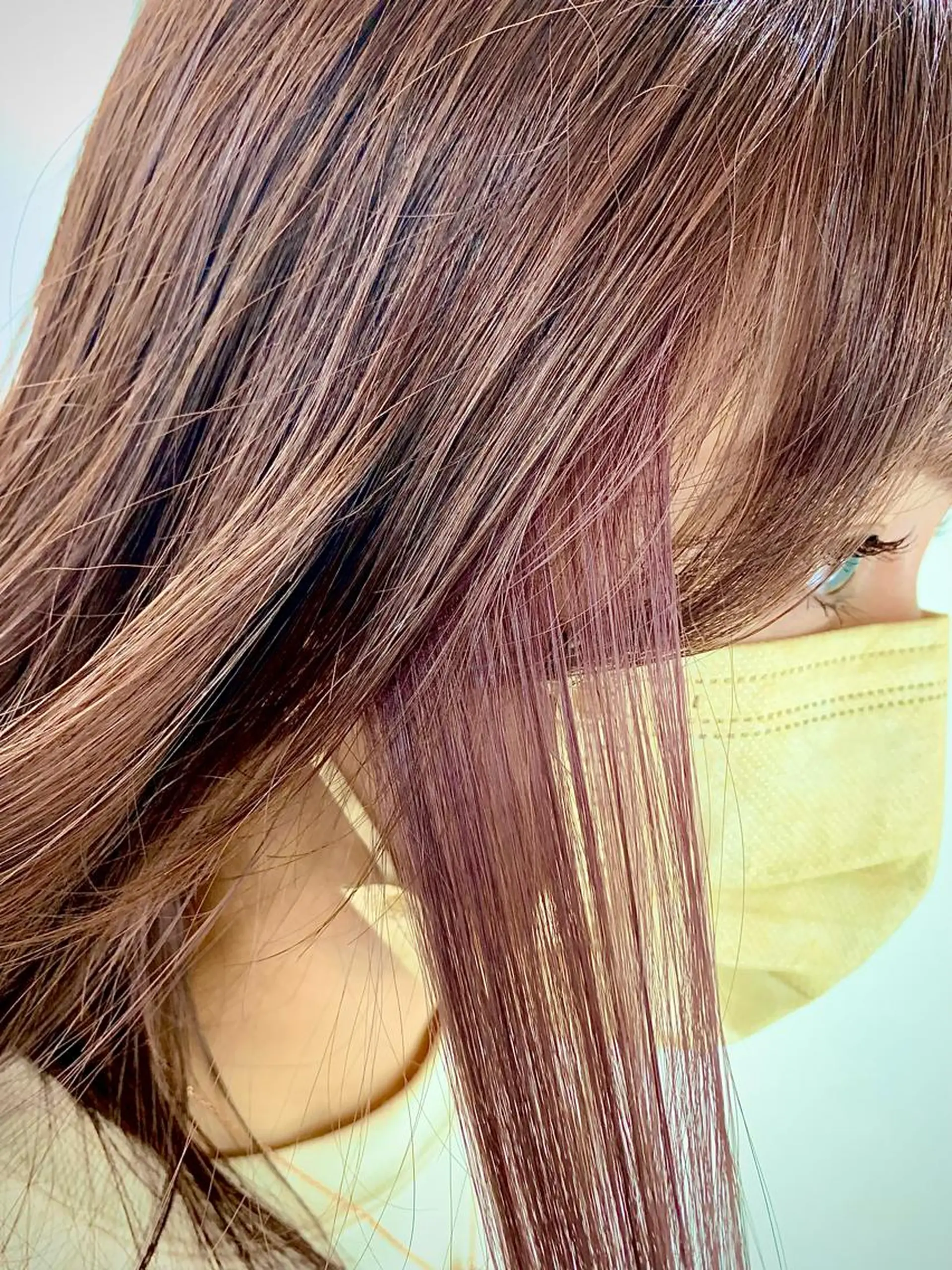 ロング カラー 新宿/小顔レイヤー/ 顔まわり/西慶太朗のヘアスタイル