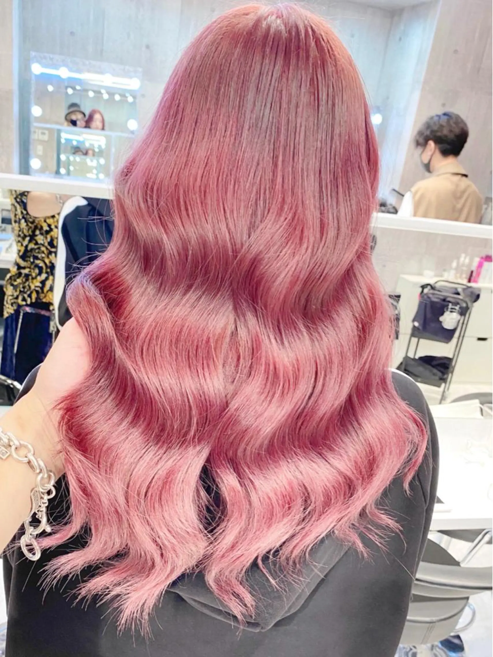 ロング ヘアカラー トリートメント ❄️💛エクステ ブリーチ❄️yukiのヘアスタイル