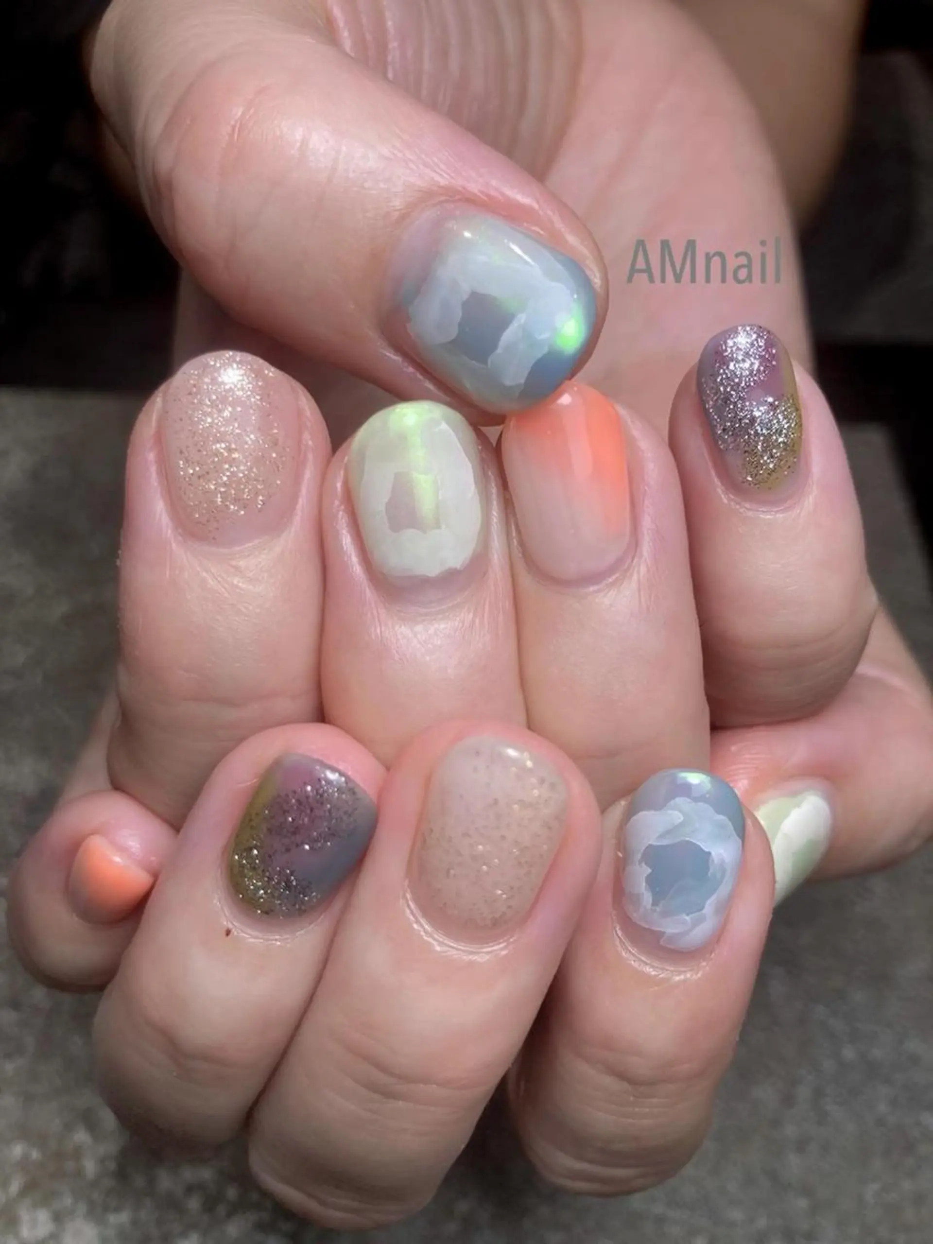 ネイル アートネイル 持ち込み ハンドネイル Am:nail 柏 SUE（スゥ）のネイルデザイン