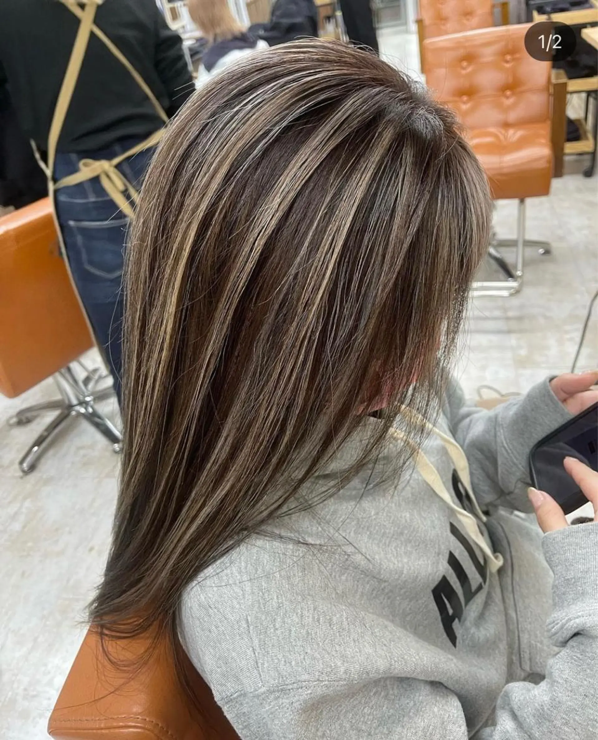 セミロング カラー SKILL 水戸所属・SKILL水戸店🫧 MIA🫧のヘアスタイル