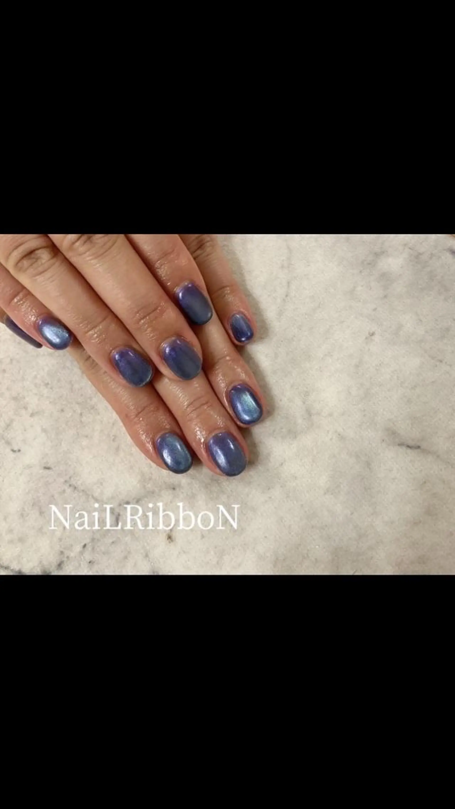 ネイル ネイルリボン 受付スタッフのネイルデザイン