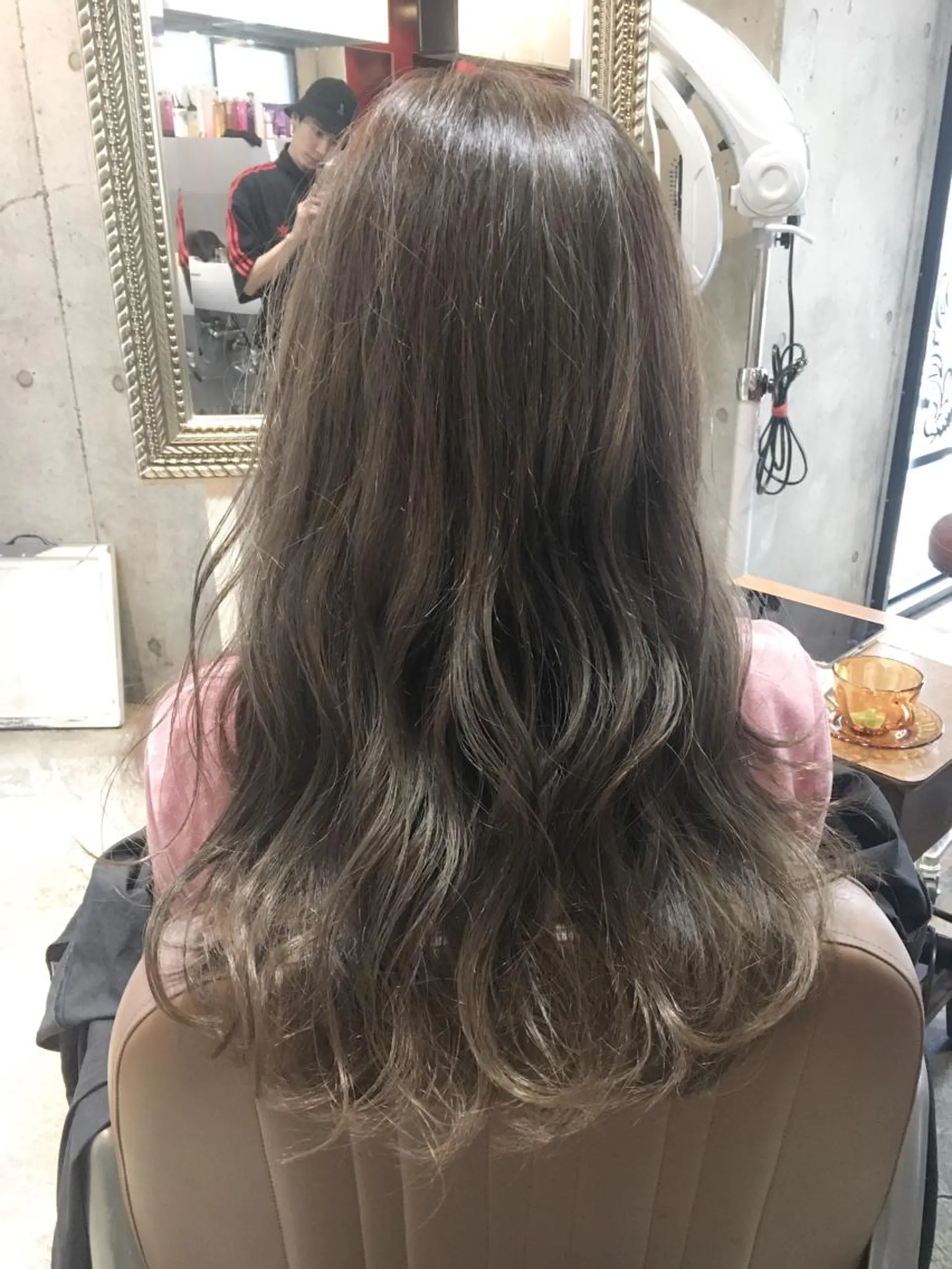 ロング カラー グレージュ 外国人風カラー 北條 優輝のヘアスタイル