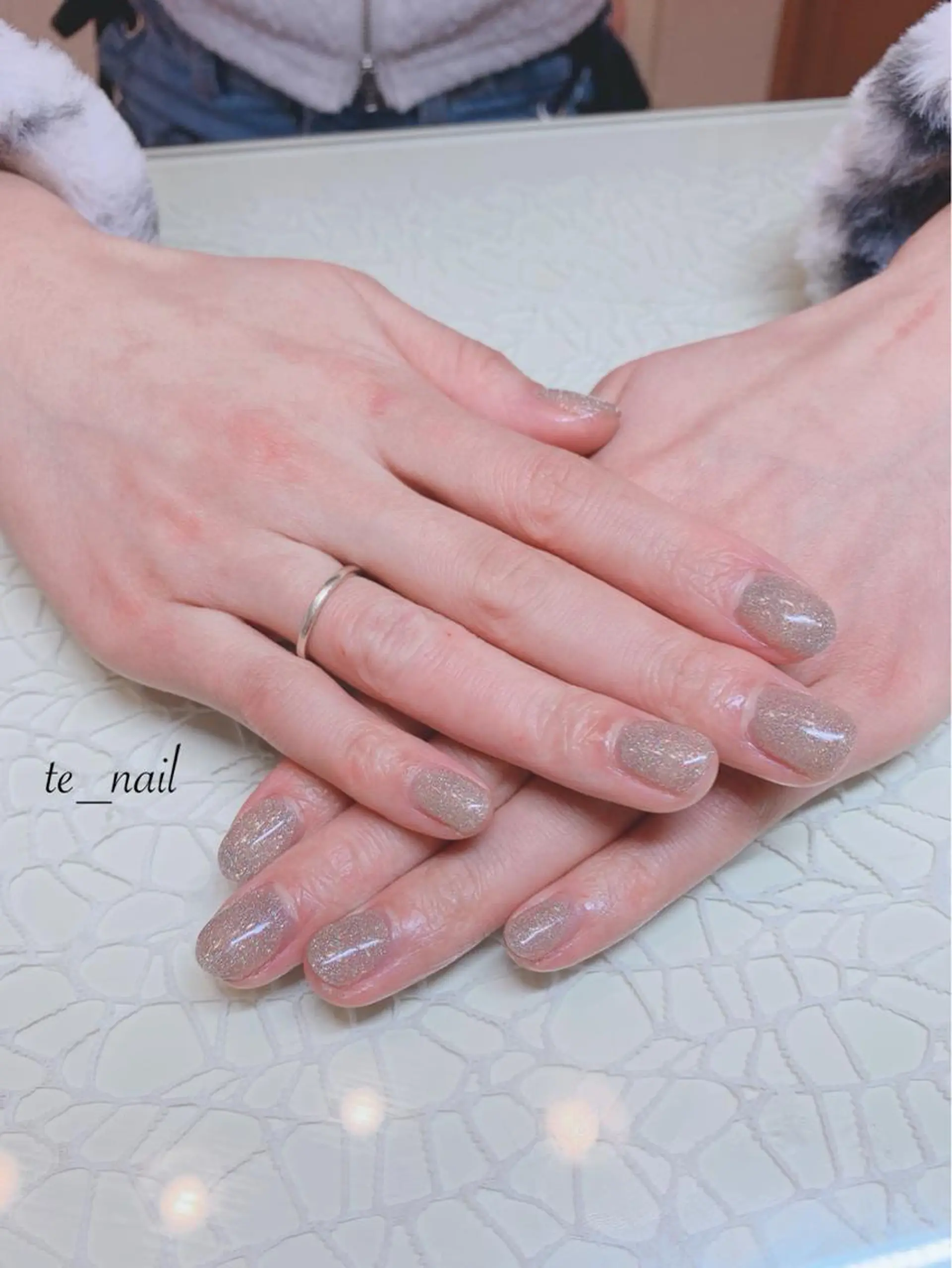 ネイル オーロラネイル フラッシュネイル ｔe_ nailのネイルデザイン