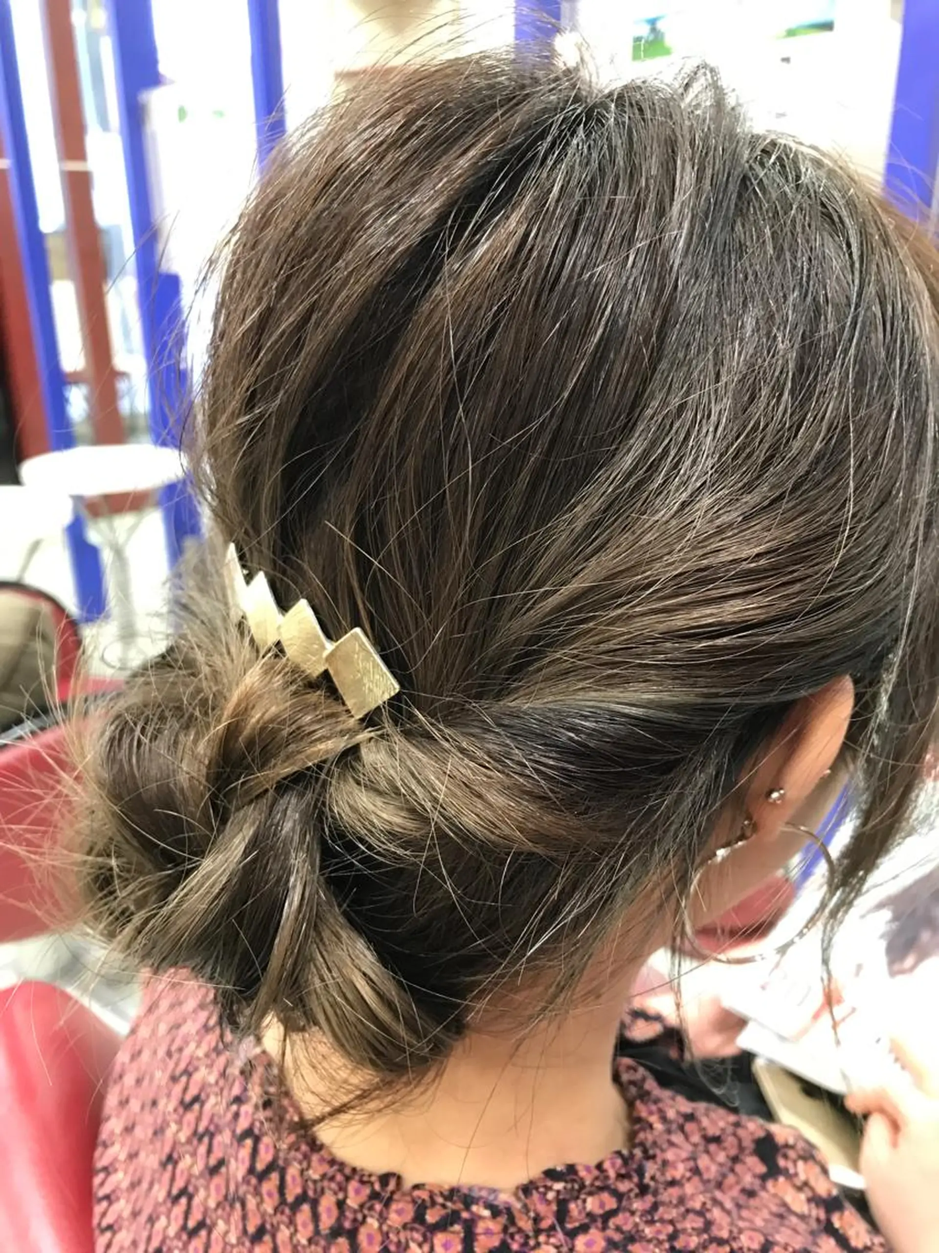 セミロング カラー ヘアアレンジ 簡単アレンジ CesLions大井町店(セリオンオオイマチテン)所属・【セリオン大井町店】 SUZUKIのヘアスタイル