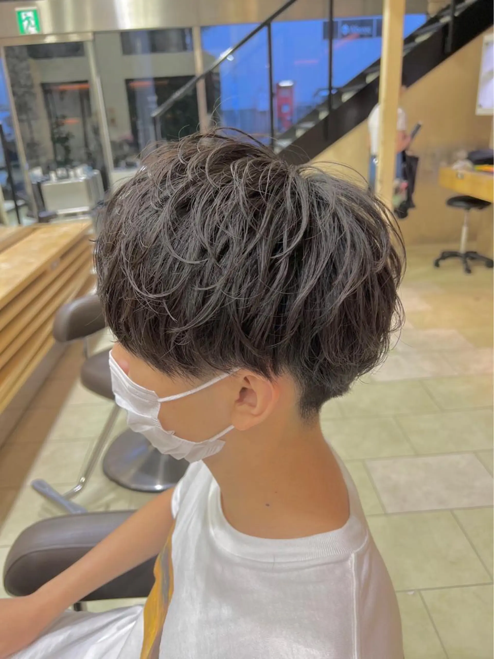 パーマ メンズ メンズパーマ ｳﾙﾌ/ｾﾝﾀ- ﾊﾟｰﾄ【ﾅﾅﾐ】のヘアスタイル