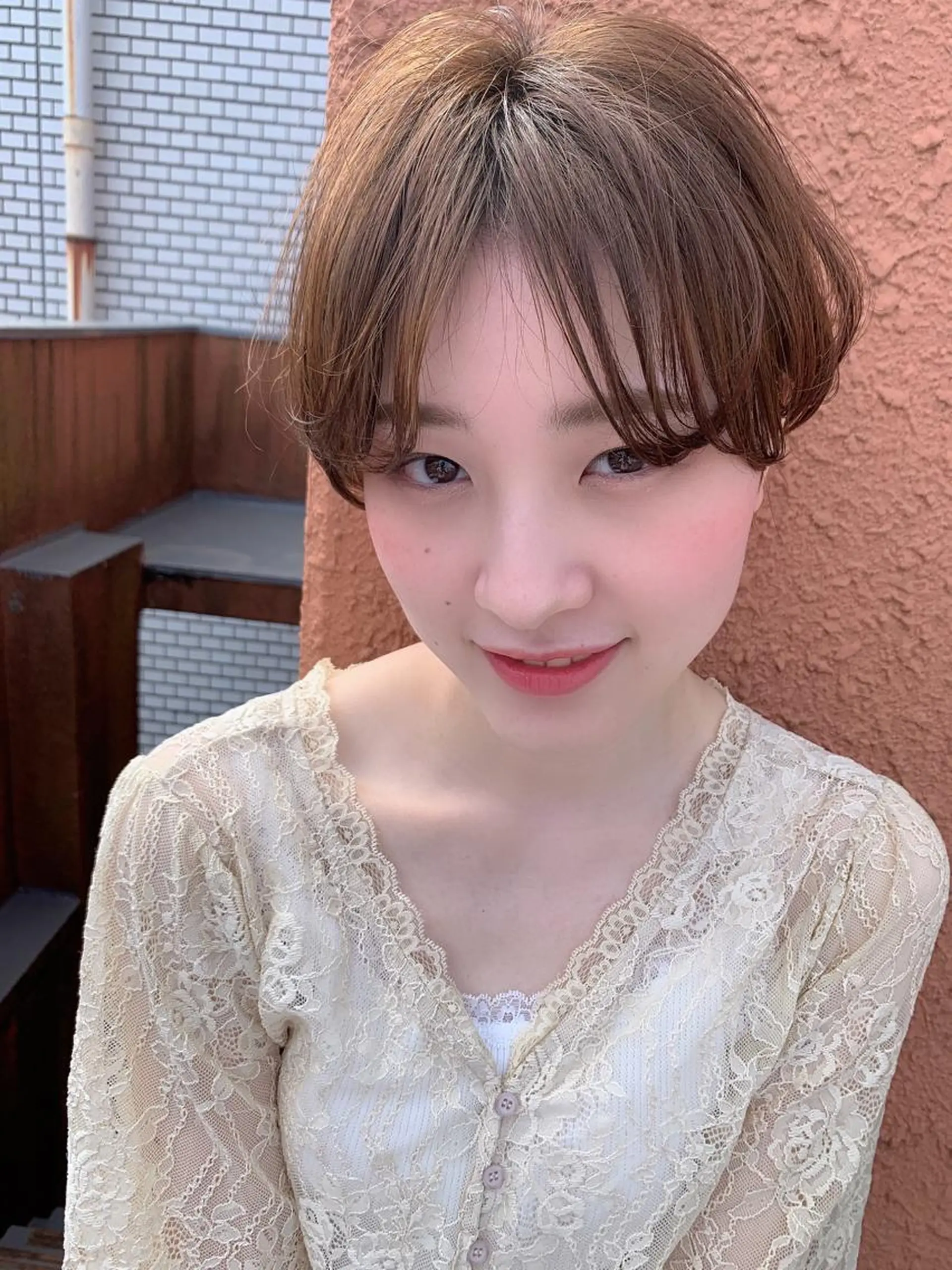 ショート 縮毛矯正/ショート/ レイヤー/畑中正敏のヘアスタイル