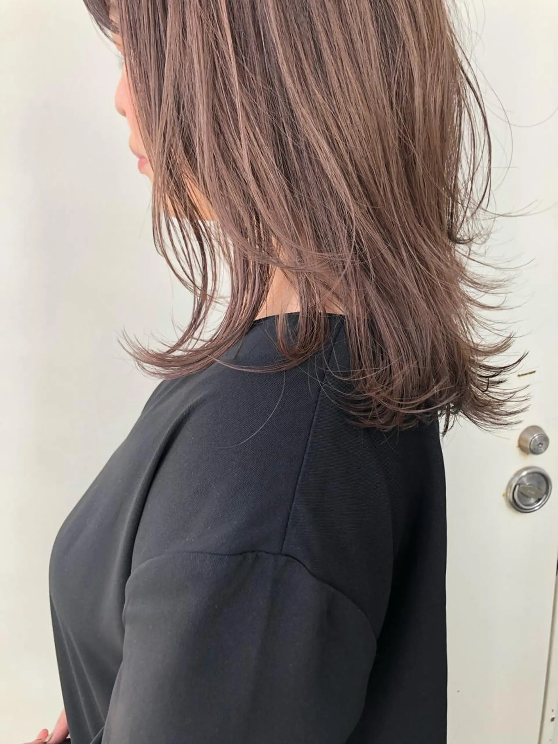 ミディアム カラー ヘアアレンジ カット ヘアカラー トリートメント NANA／trend style🕊🍑のヘアスタイル