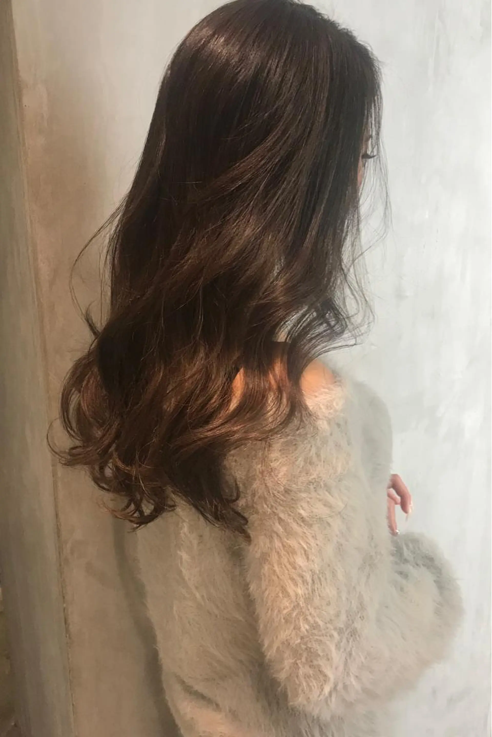 セミロング カラー ヘアアレンジ Aloa透明感ヘア ♡kanami♡のヘアスタイル