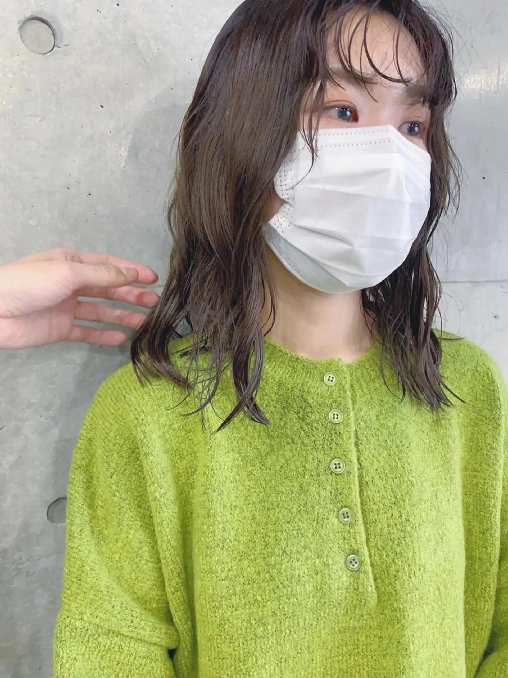 ミディアム パーマ ボブパーマコテ巻き風 パーマNo1深江秀平のヘアスタイル