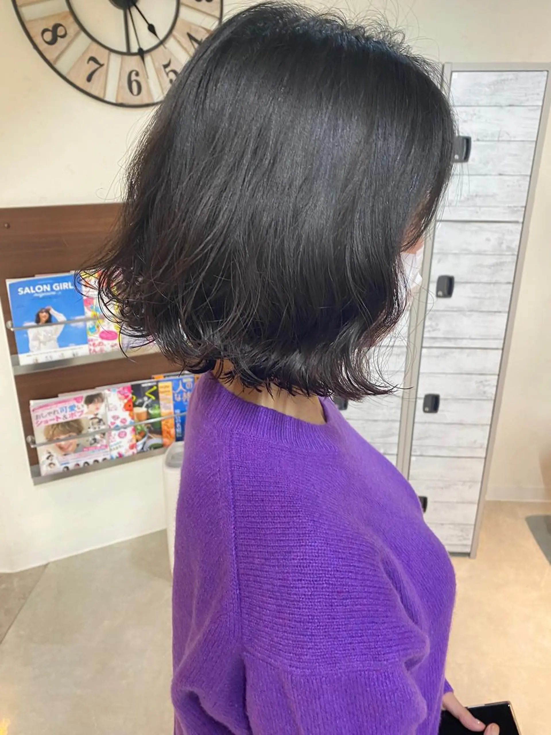 ミディアム パーマ カット パーマ トリートメント 後藤紗英/髪質改善 /オリーブベージュのヘアスタイル