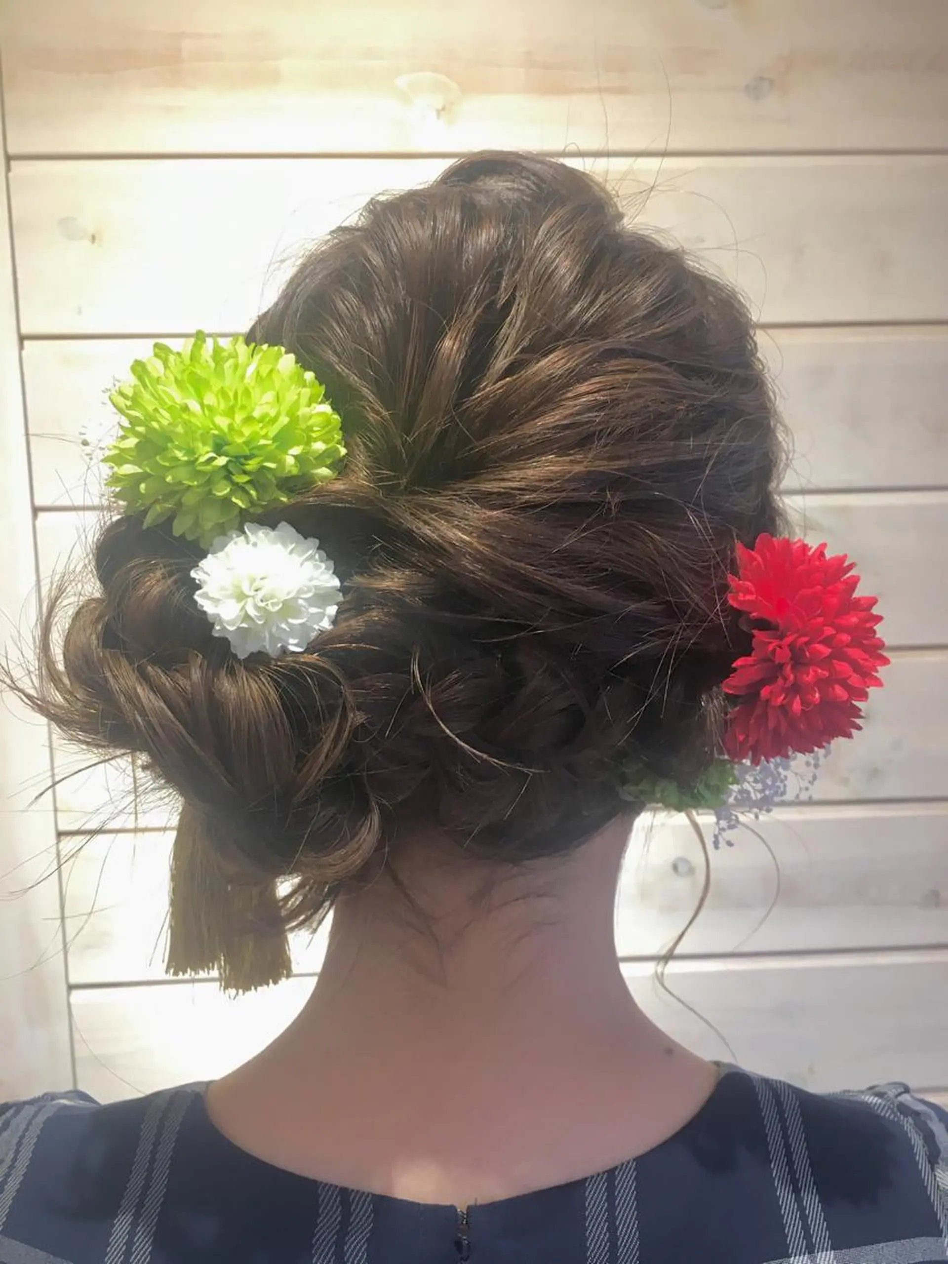 セミロング ヘアアレンジ さかい なつみのヘアスタイル