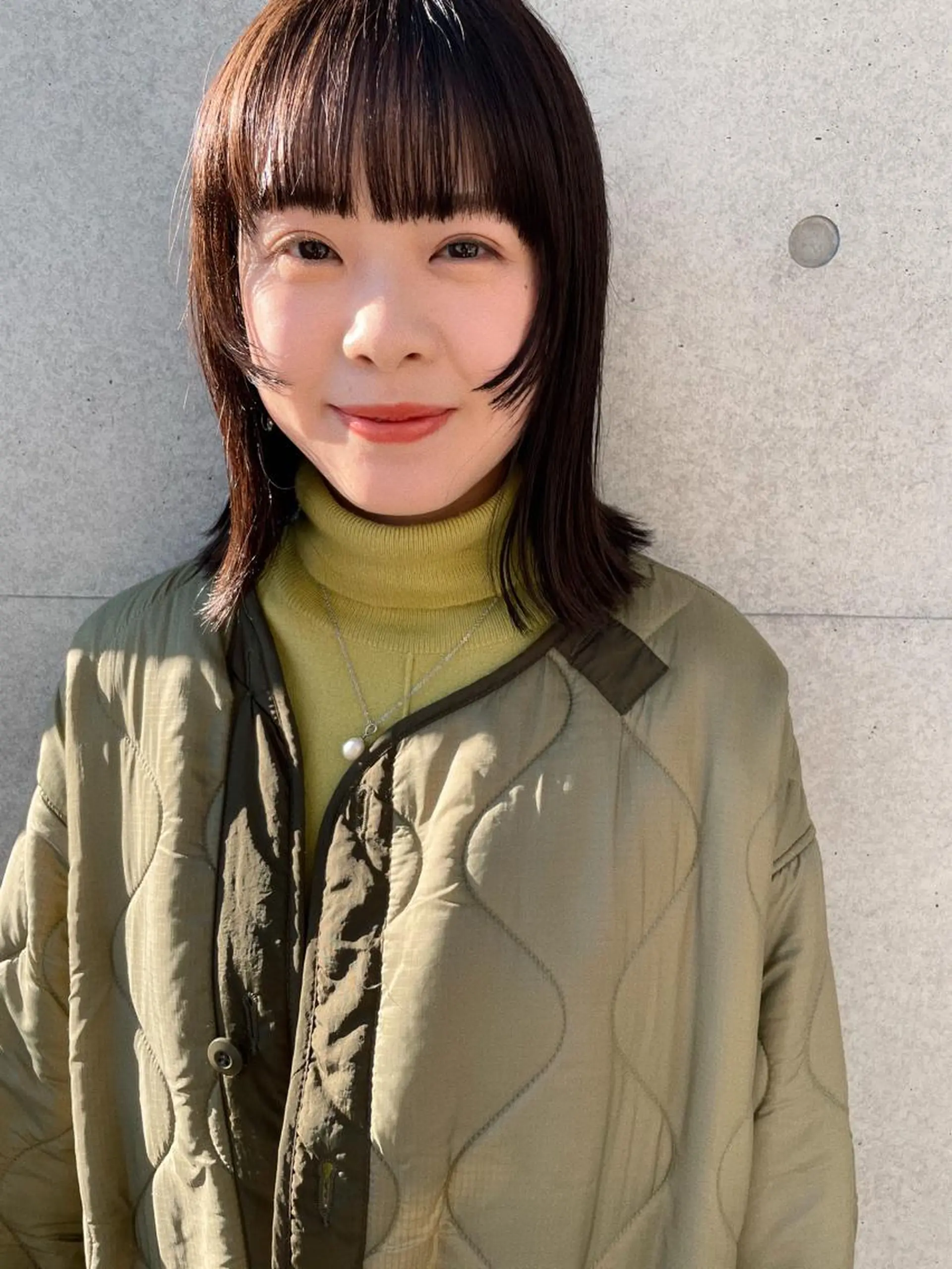 ミディアム カラー カット ヘアカラー トリートメント センスをお届けします 大谷将生INFPのヘアスタイル