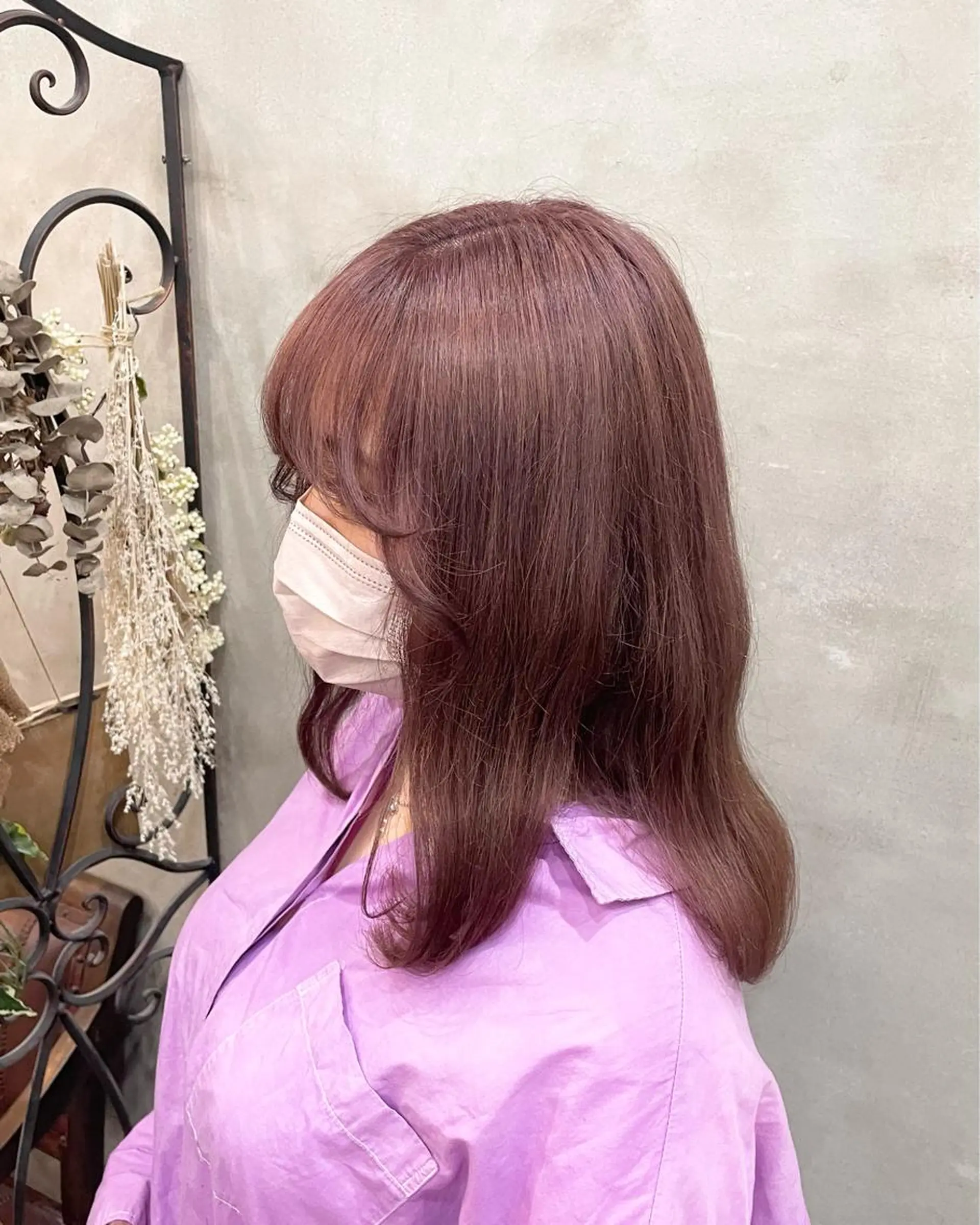 ロング カラー ヘアアレンジ ヘアカラー 【ピンク/韓国ヘア/ ヘアセット】亜海のヘアスタイル