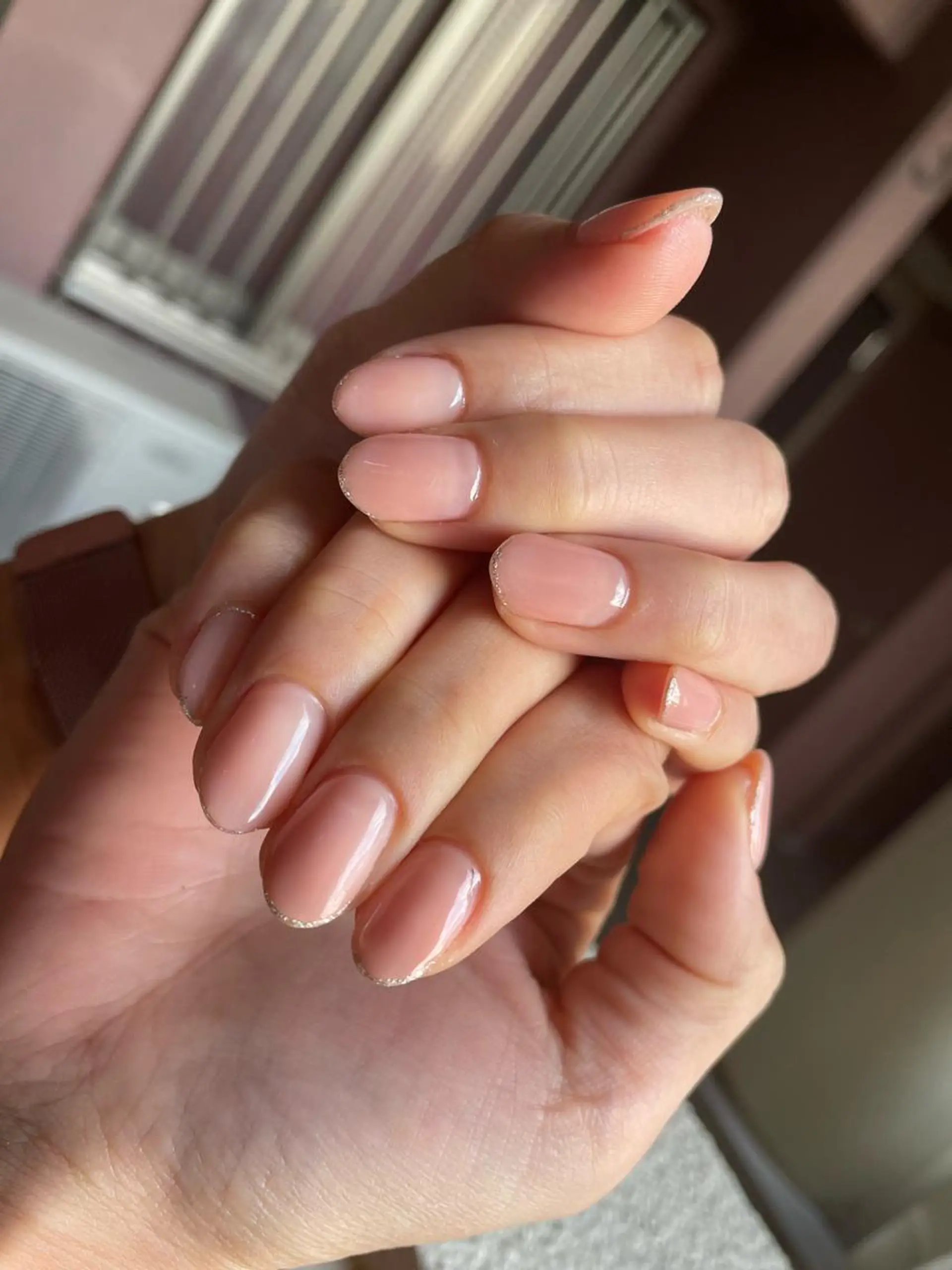 ネイル ラメ(グリッター) ワンカラーネイル 奥園 良恵のネイルデザイン