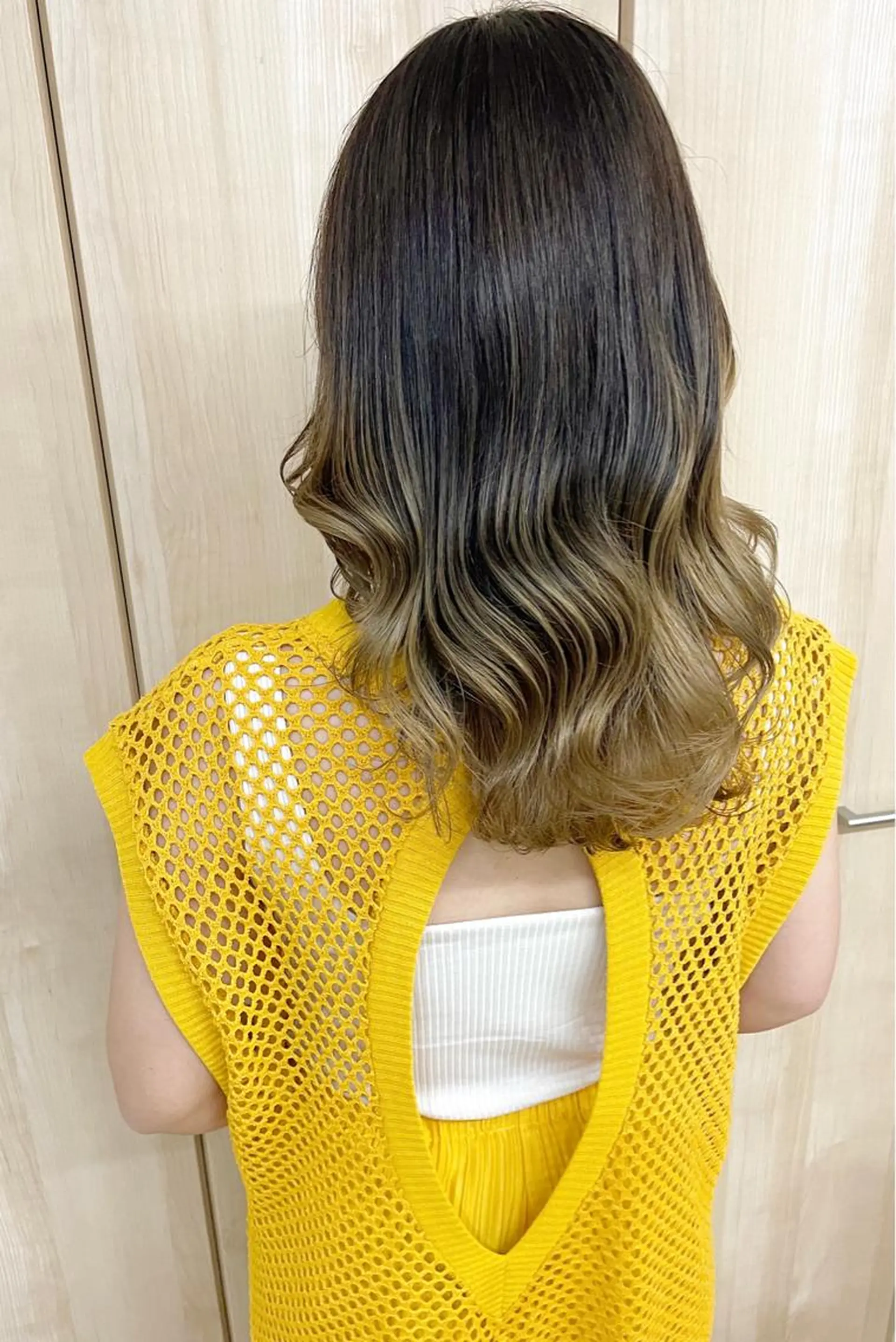 セミロング カラー ケアブリーチ /髪質 改善/古橋圭史郎のヘアスタイル