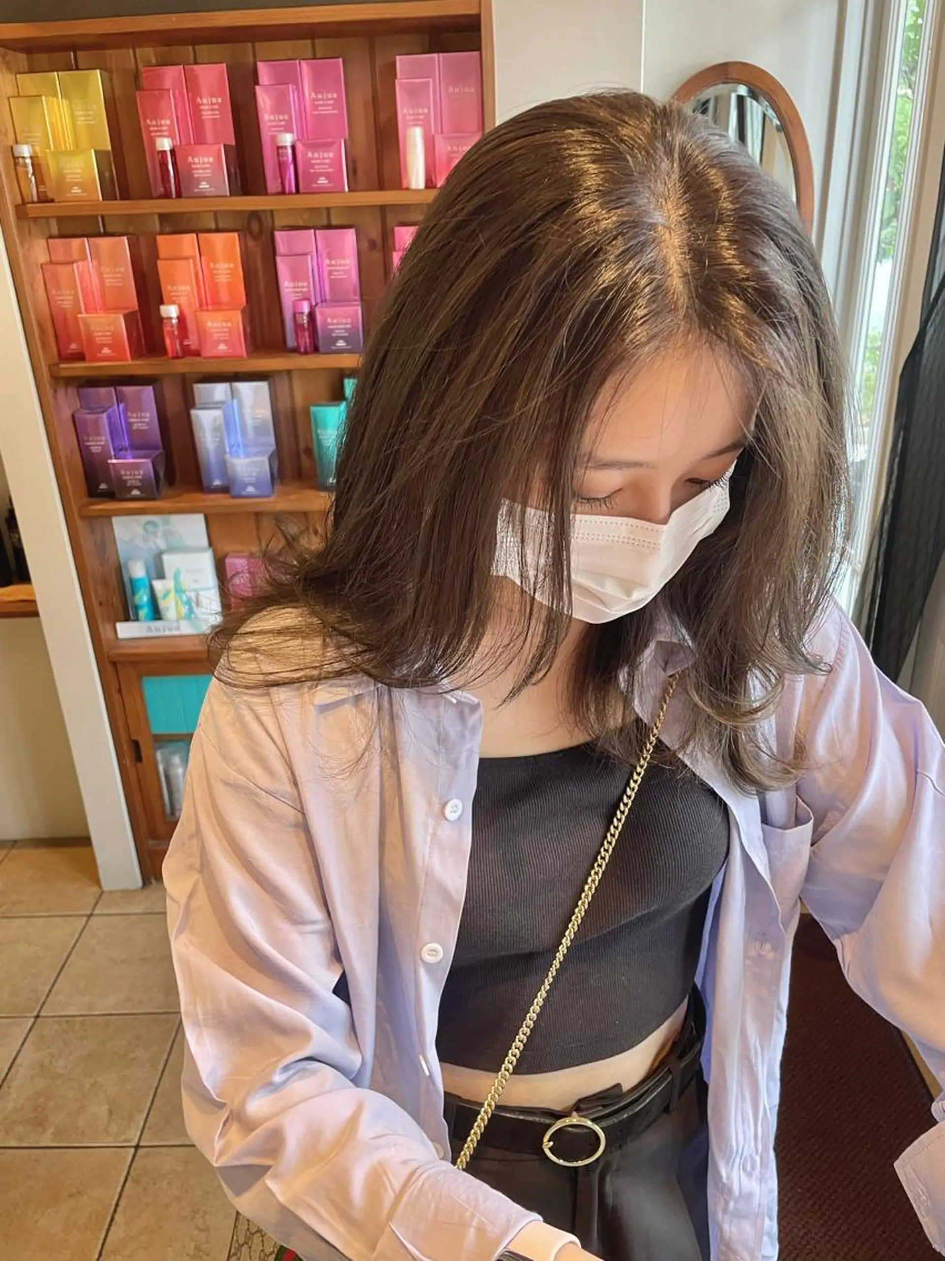 ロング カラー 渡辺 瑠美のヘアスタイル