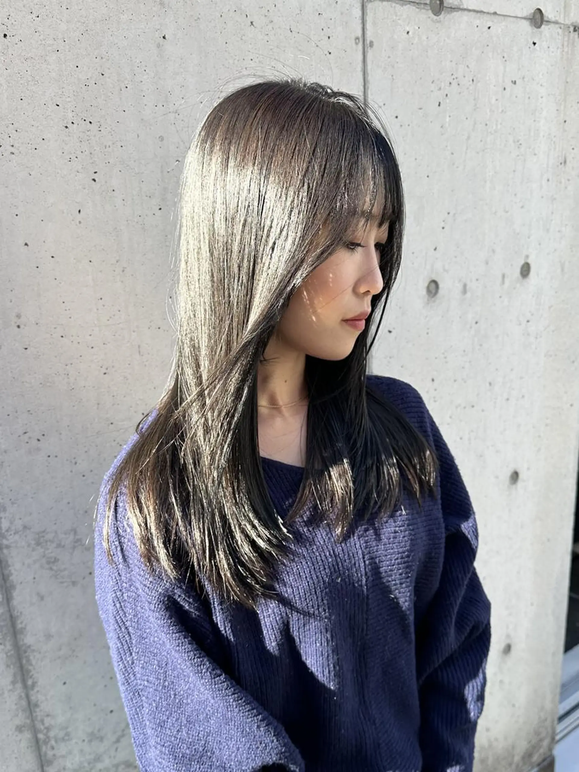 ロング カラー カット ヘアカラー トリートメント 【公式】髪質改善 Oto.吉祥寺のヘアスタイル