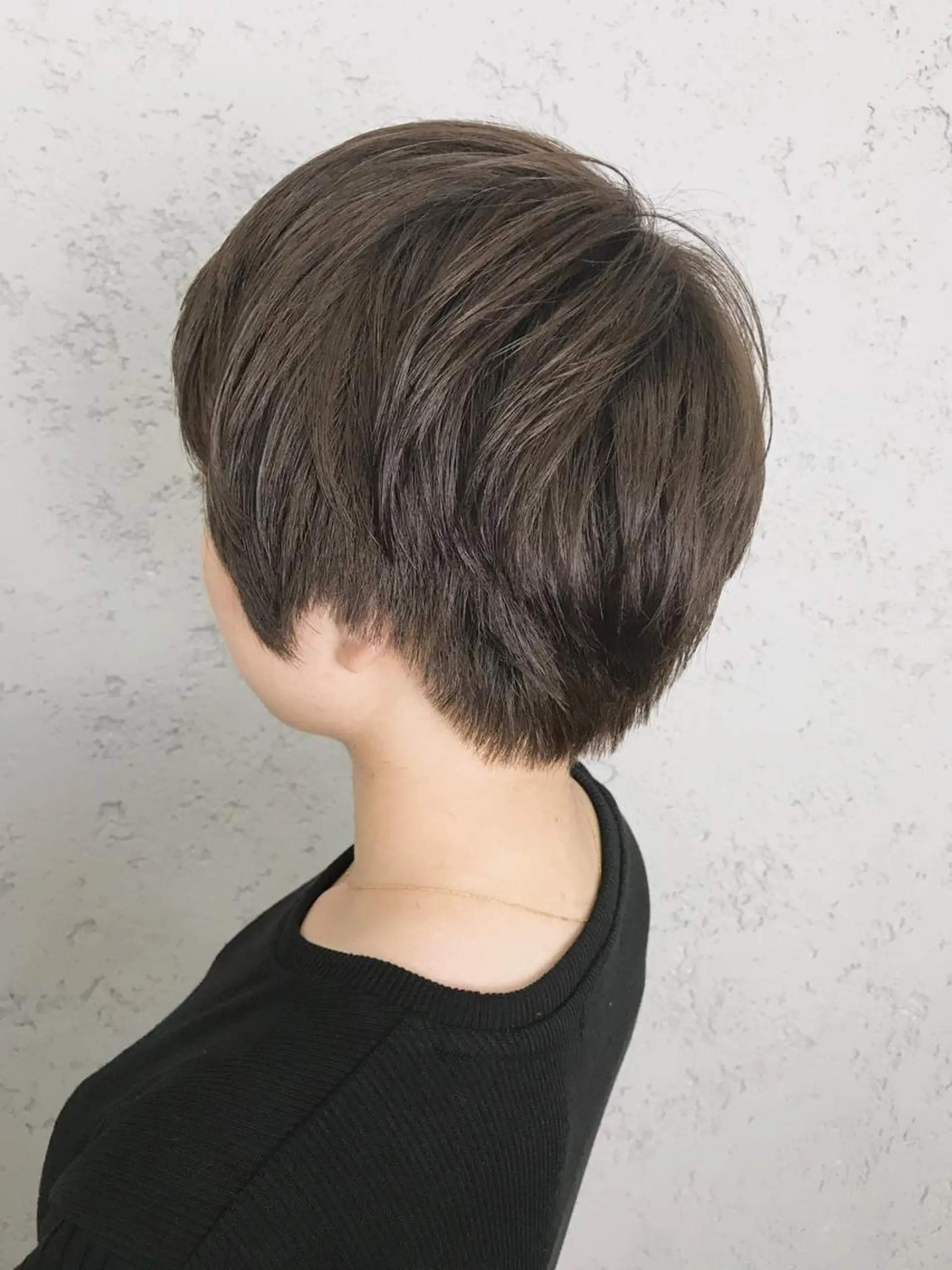 ショート カラー パーマ ヘアアレンジ 韓国ヘア✨グレージュ カラーasamiのヘアスタイル