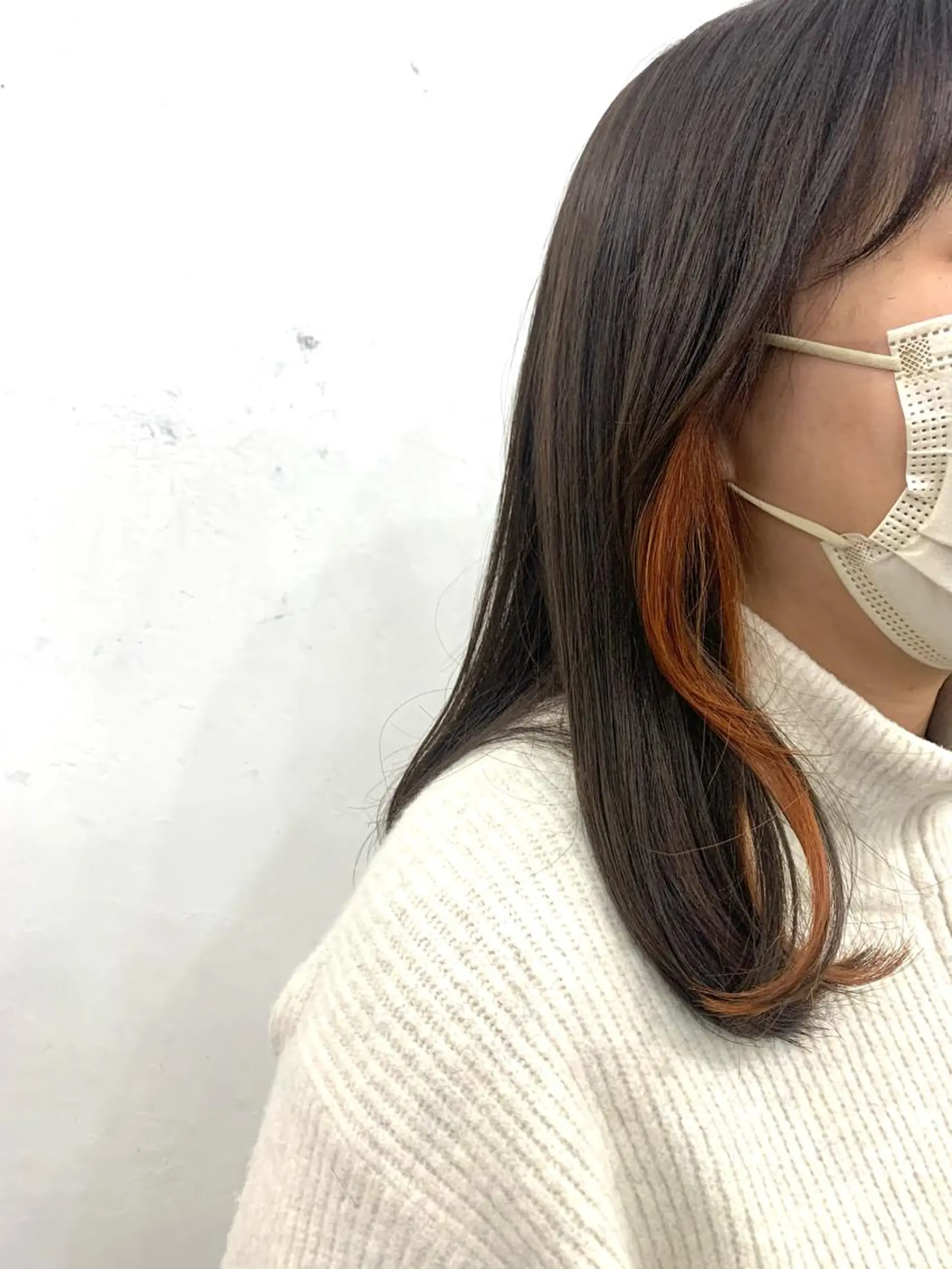 ミディアム カラー レイヤー ハイトーン 暖色⭐︎KANAKOのヘアスタイル