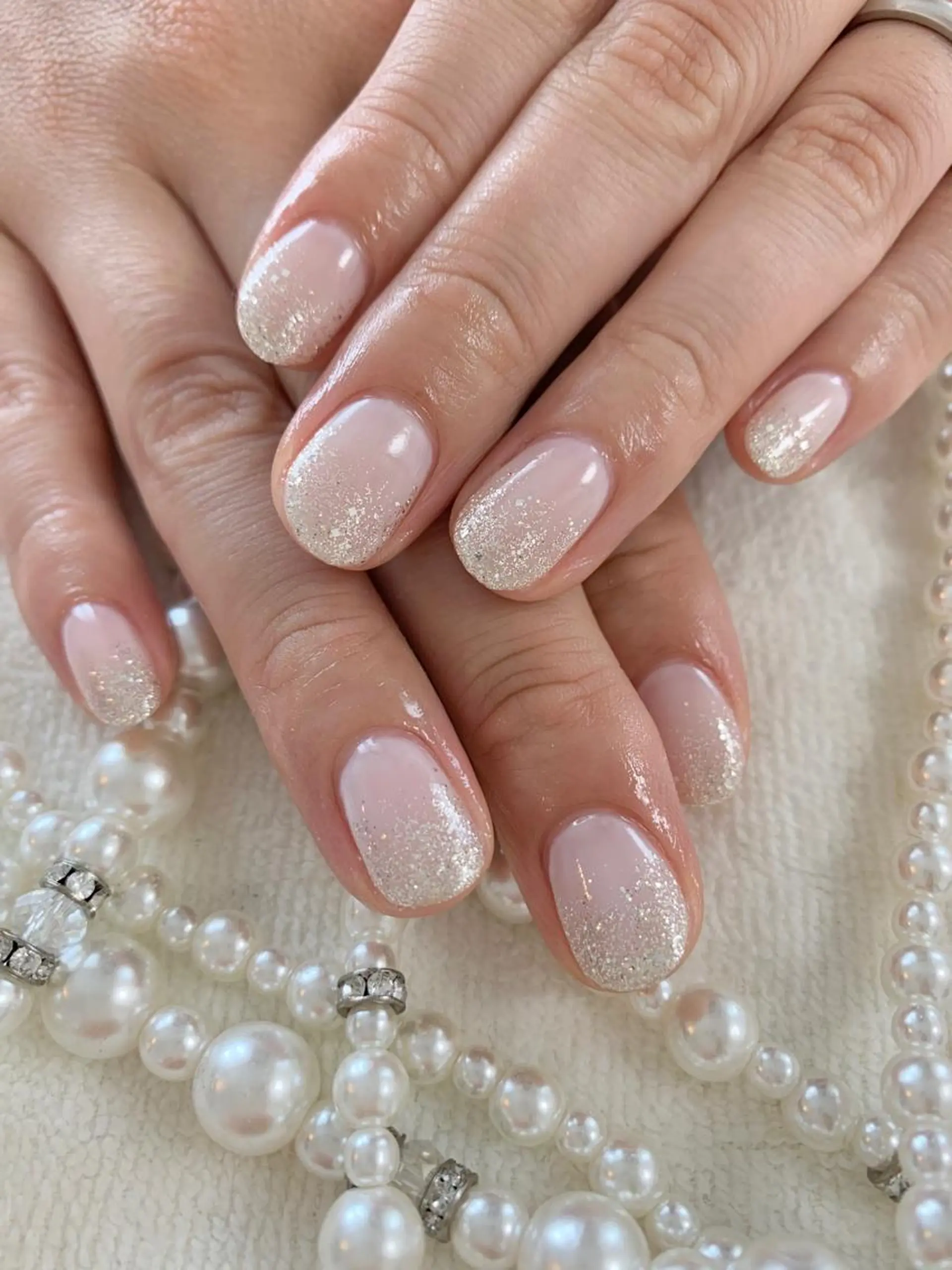 ネイル ラメ(グリッター) 手塚 里奈のネイルデザイン