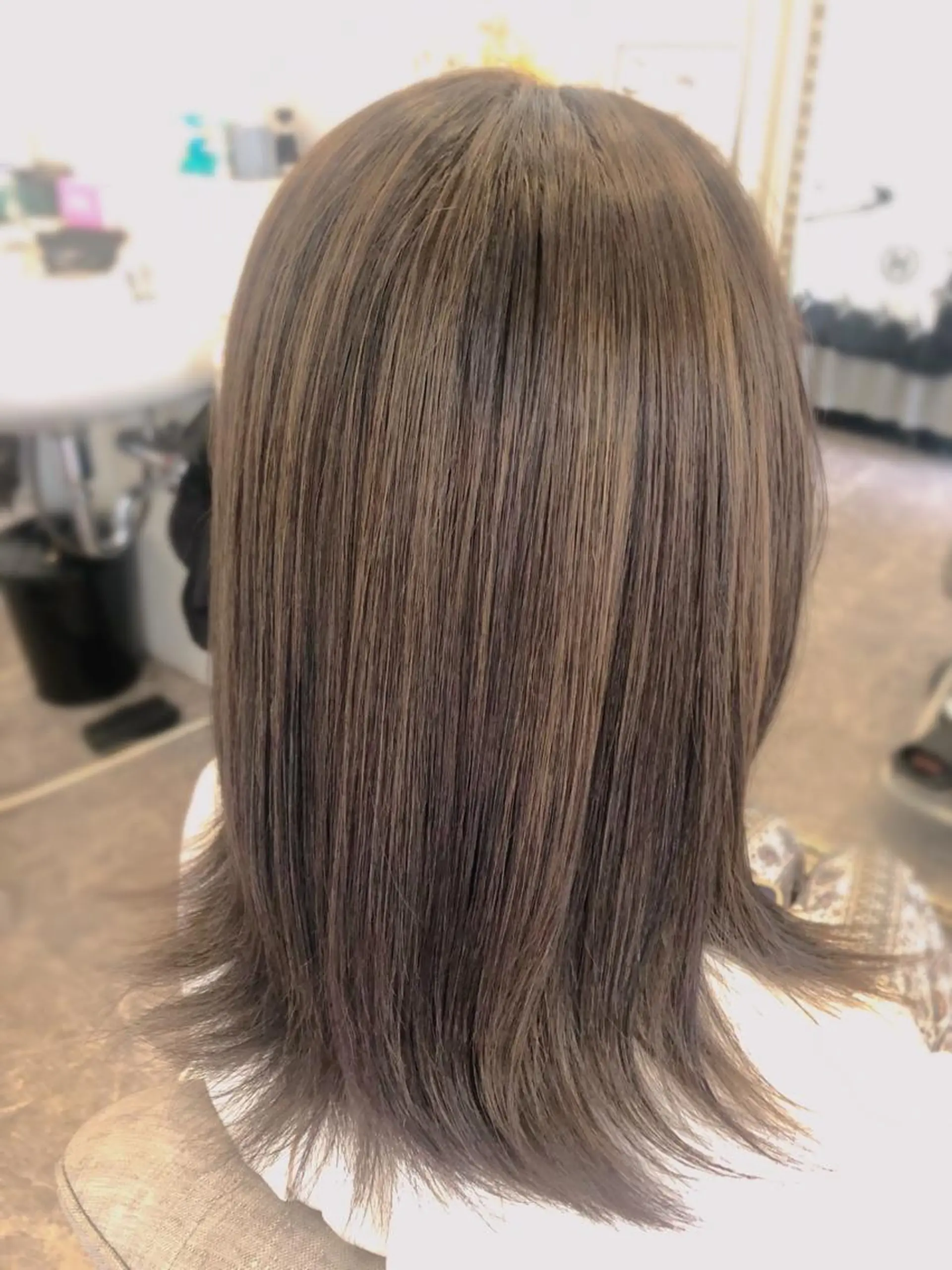 ミディアム ハイライト La.fleur ラ.フルールのヘアスタイル