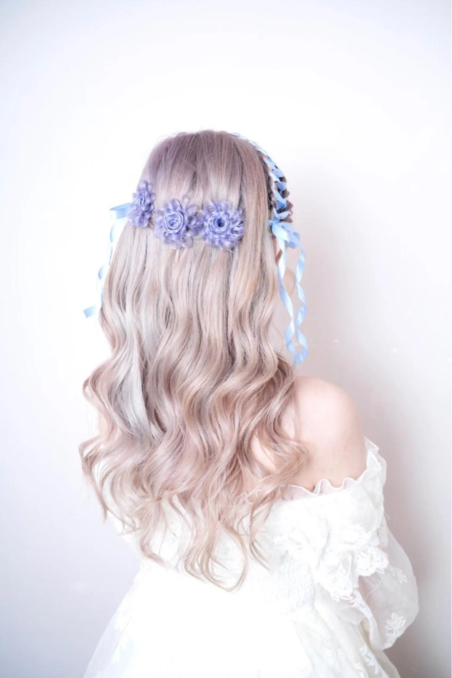 ロング ヘアアレンジ アイブロウ ヘアセット 推し活専用 【派手髪】飯野ゆかりのヘアスタイル