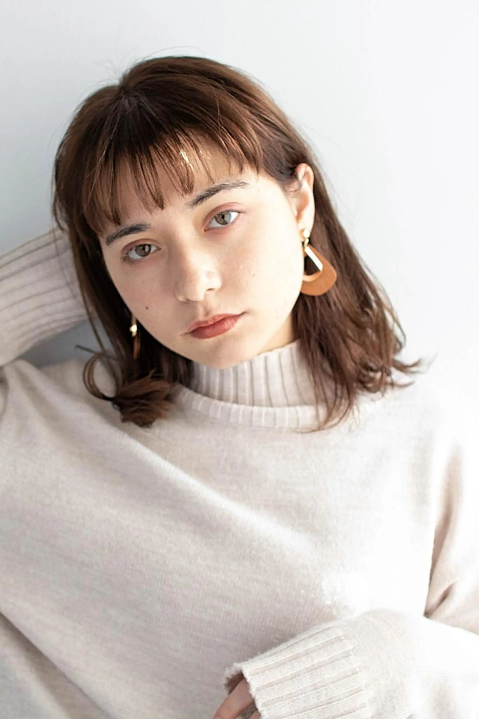 セミロング カラー ブリーチ ケアブリーチ ダブルカラー イヤリングカラー ハイライトカラー カット ヘアカラー N° il duca 札幌のヘアスタイル