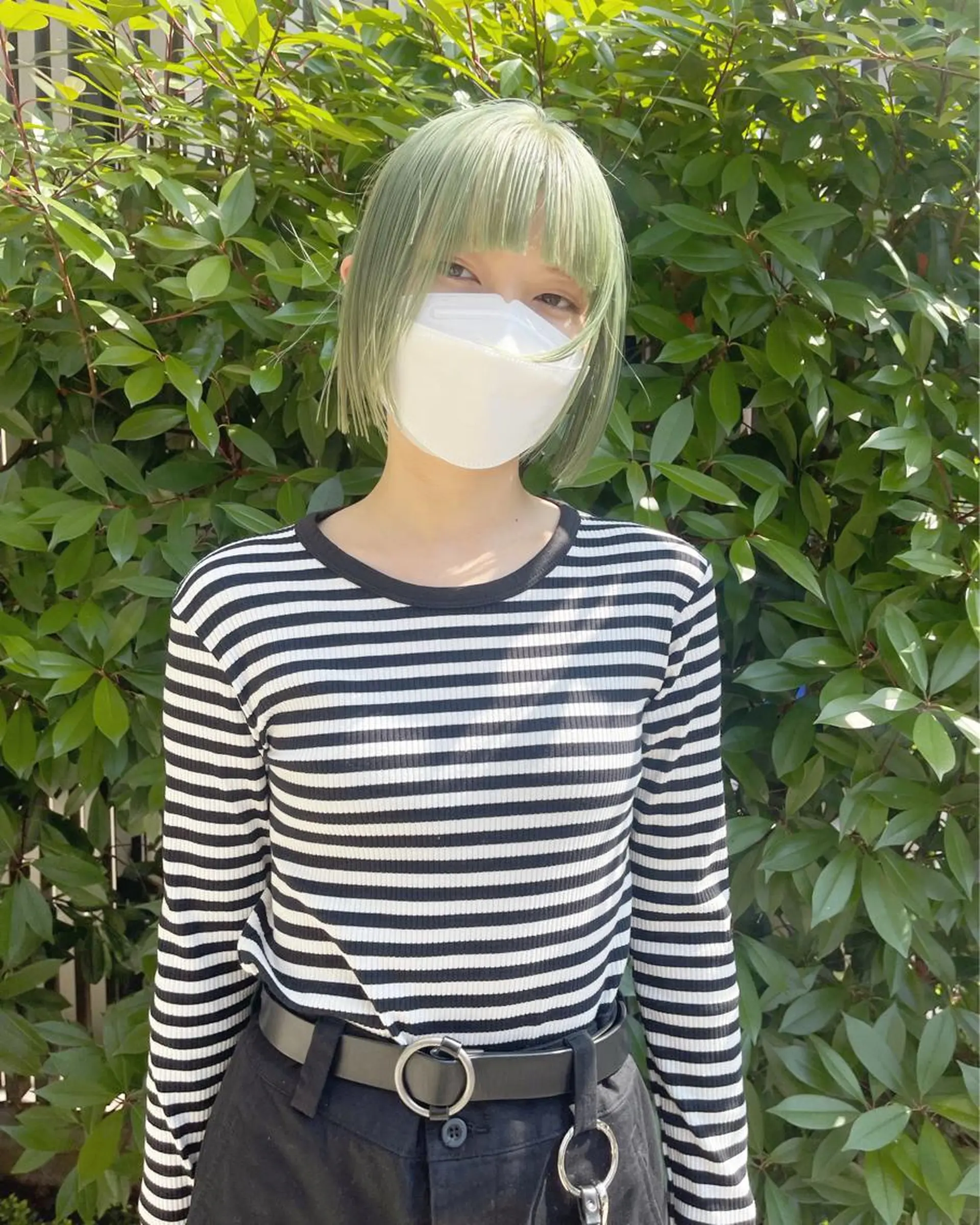 ミディアム カラー ハイトーンカラー ミント ボブ ウルフカット ウルフボブ カット ヘアカラー トリートメント PALAN K-Beauty SHINJUKU所属・“ミニモ最高評価獲得 “代表"Kohei"のヘアスタイル