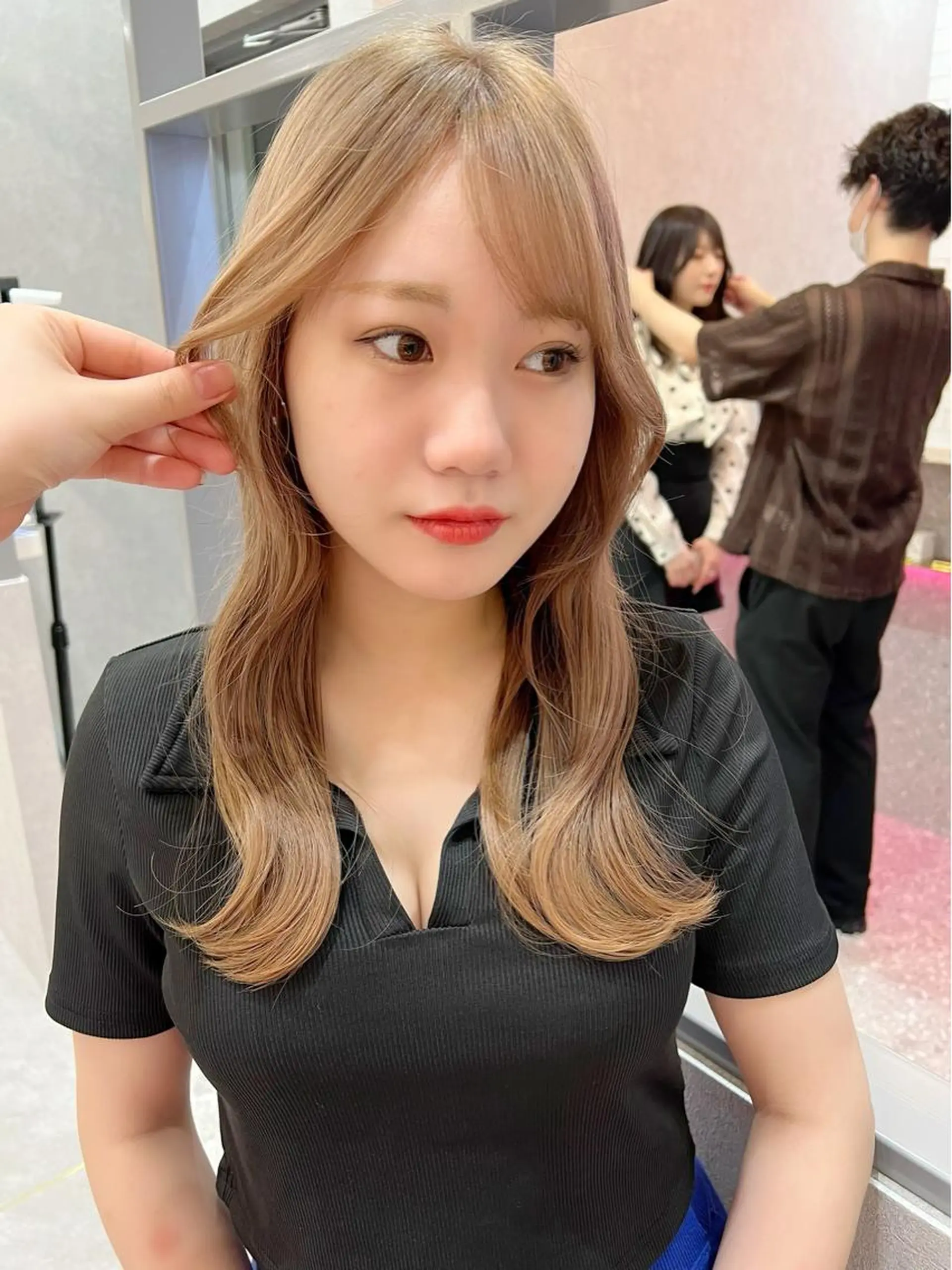 ロング カラー ヘアカラー トリートメント ARIA💎縮毛矯正 ブリーチ💎複雑履歴のヘアスタイル