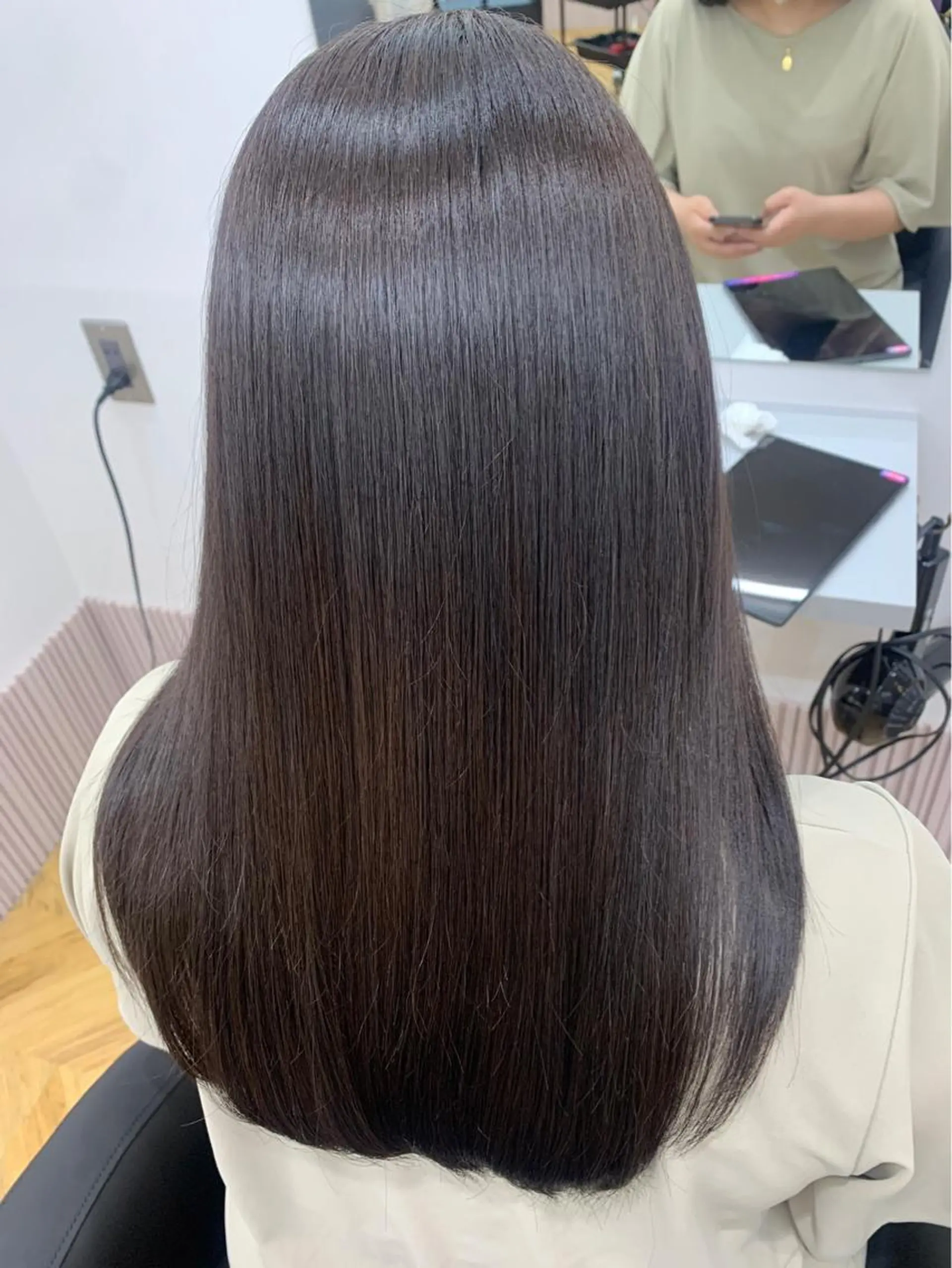 ロング カット ヘアカラー トリートメント 髪質改善/艶髪💎 ウエキ リカのヘアスタイル