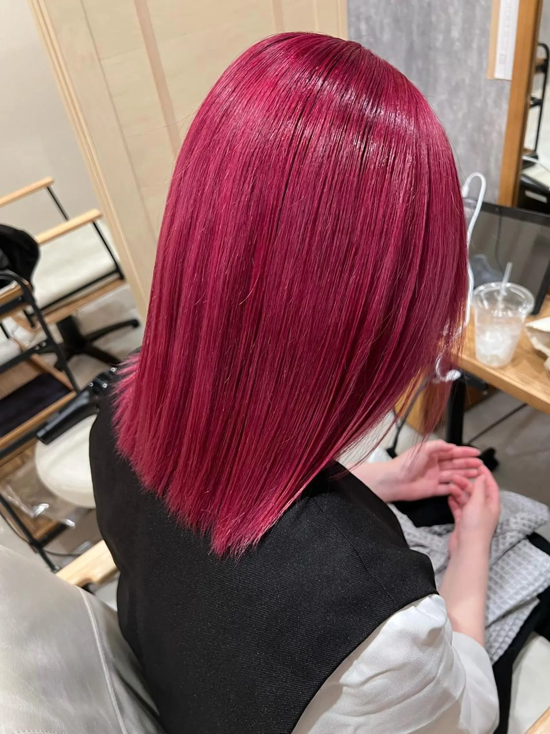 ミディアム カラー ヘアアレンジ emu所属・🌈髪質改善・美髪矯 正・平野瀬乃🌈のヘアスタイル