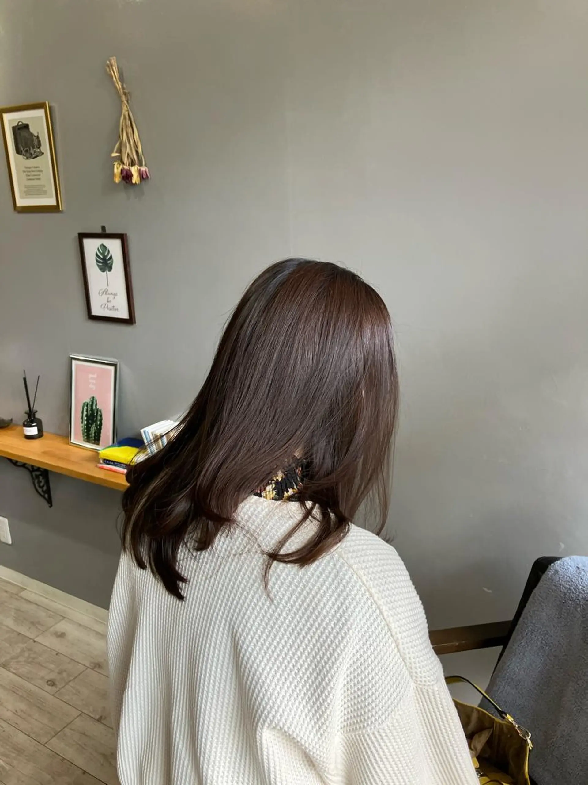 ミディアム カラー 渡辺俊介 暗髪カラー /美髪矯正/髪質改善のヘアスタイル