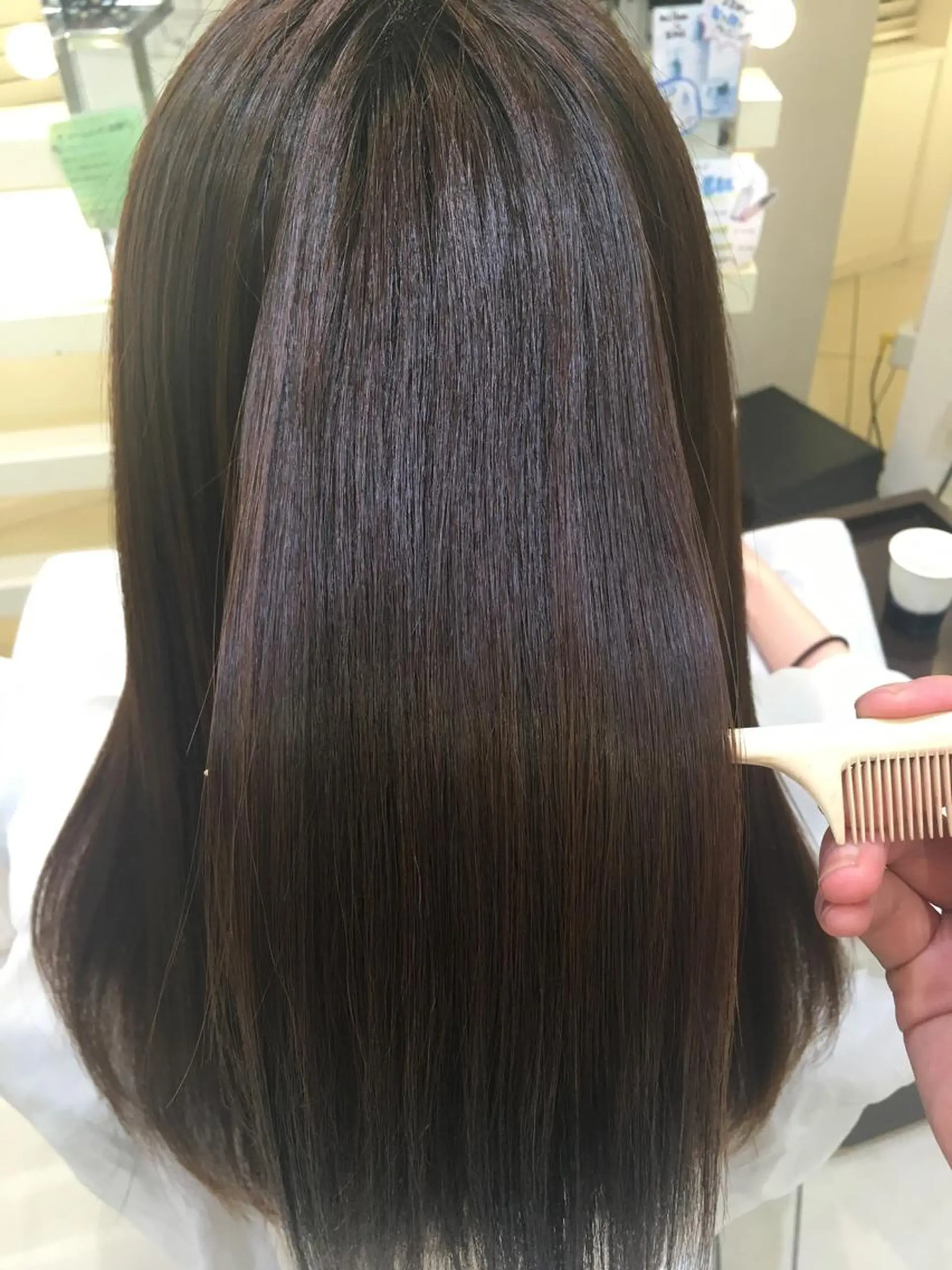 セミロング カラー パーマ ヘアアレンジ ネイル マツエク・マツパ 💎耳ツボジュエリー ×銀座美容室💎のヘアスタイル