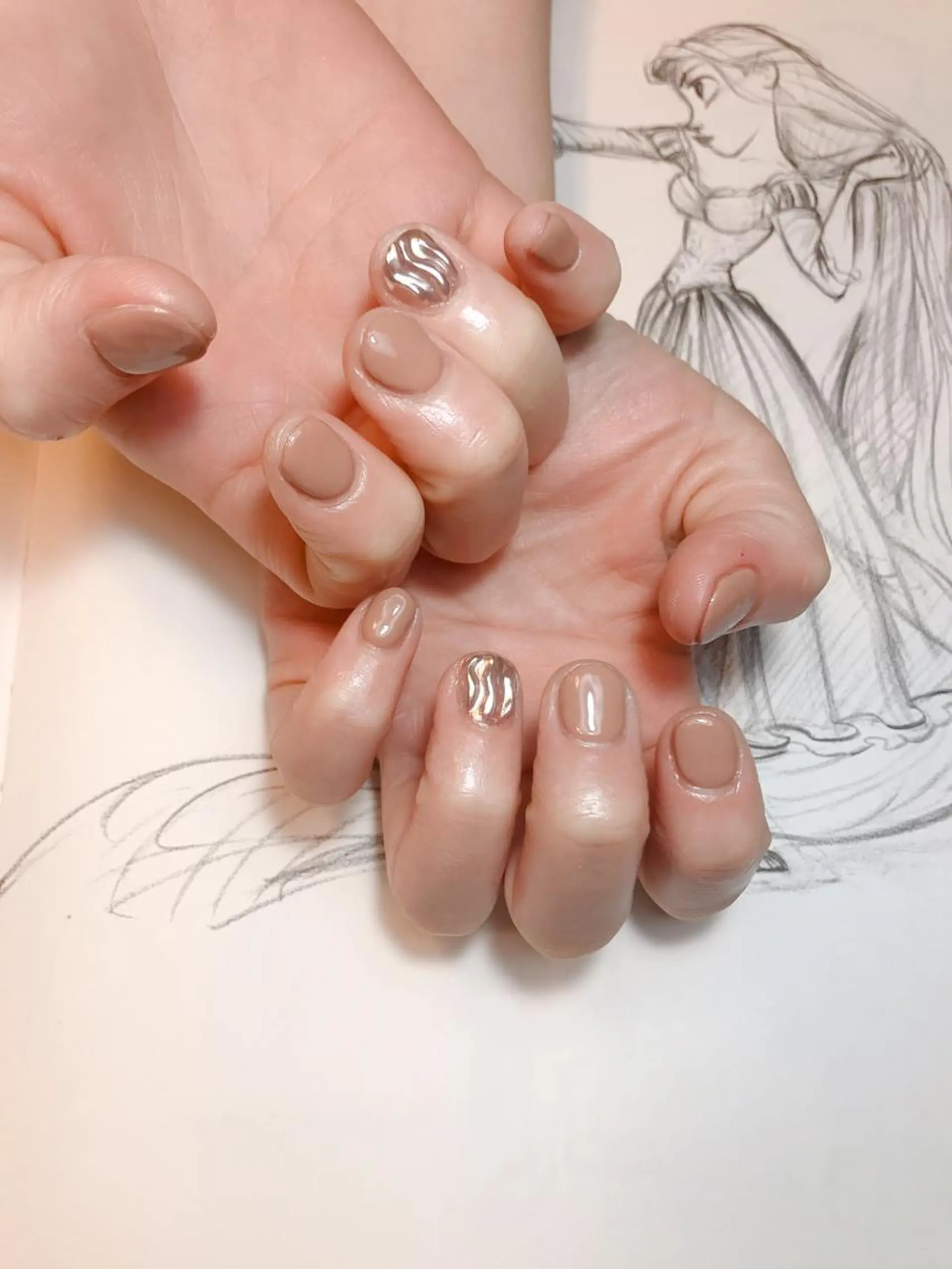 ネイル ミラーネイル owlnail /持込みデザイン専門のネイルデザイン